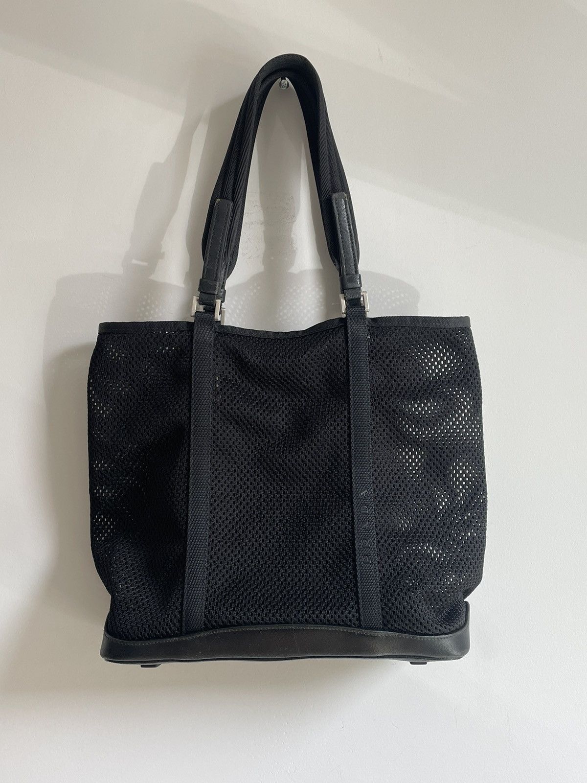 Prada Prada Bag Hand 1999 Tote Wallet Nylon Leather Sport Vintage Size ONE SIZE - 2 Thumbnail