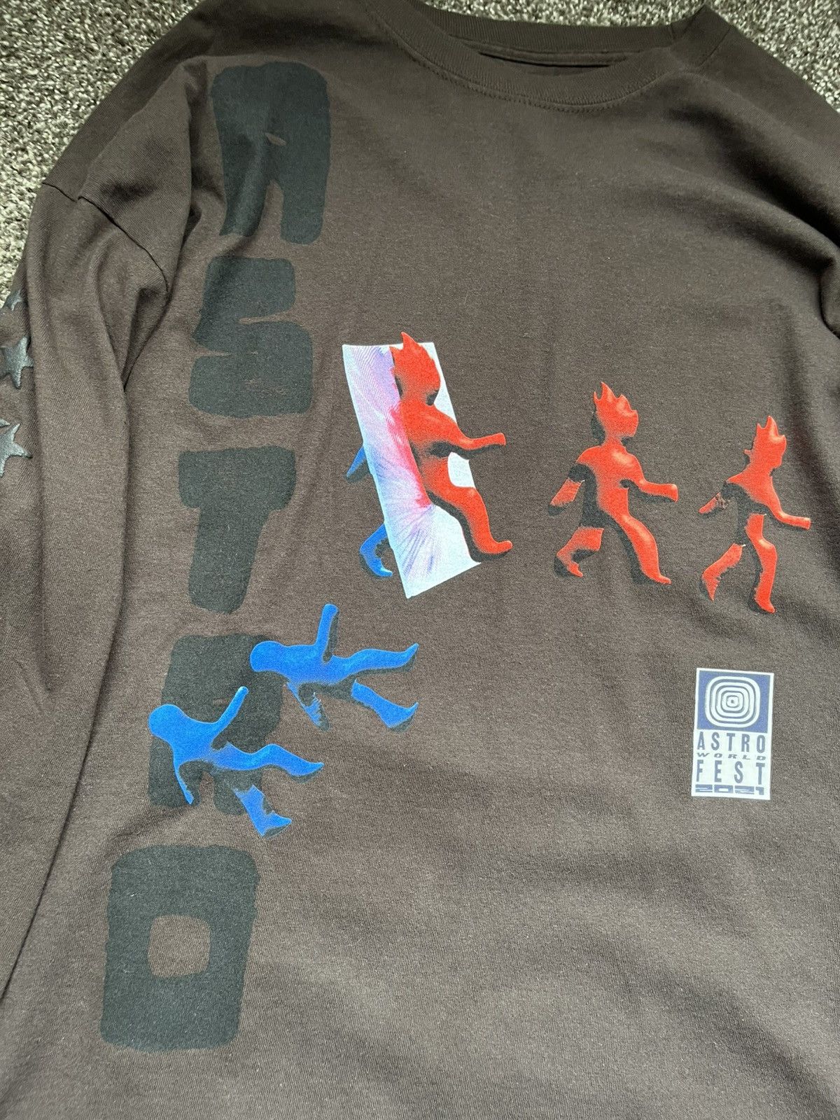 Travis Scott Astroworld festival 2021 longsleev Size US L / EU 52-54 / 3 - 3 Thumbnail