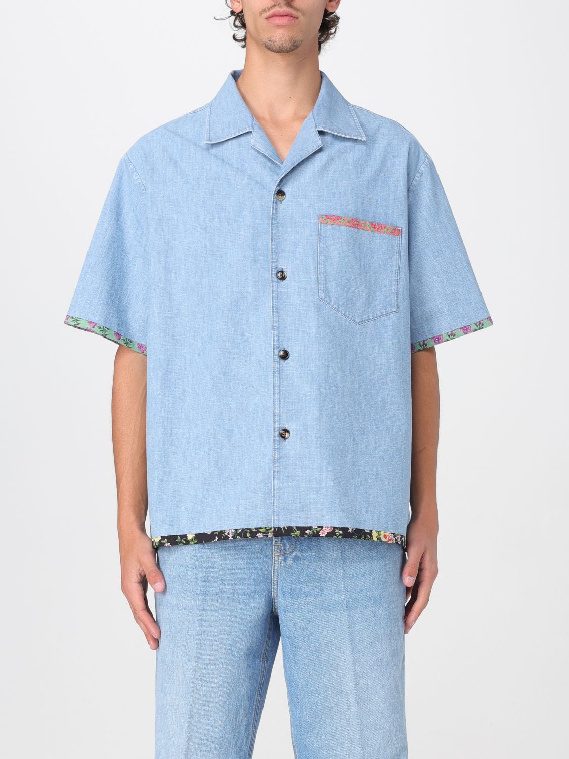 Valentino Valentino Shirt Men Denim Size US L / EU 52-54 / 3 - 1 Thumbnail