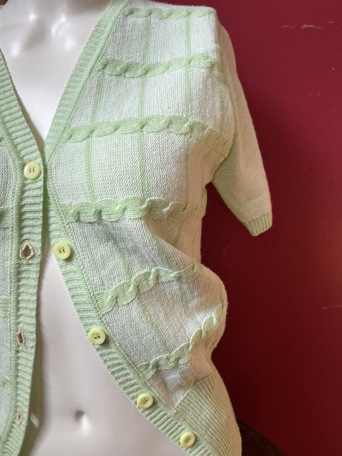 Other Sweater Bee Banff Large 100% Acrylic Light Green Size L / US 10 / IT 46 - 5 Thumbnail