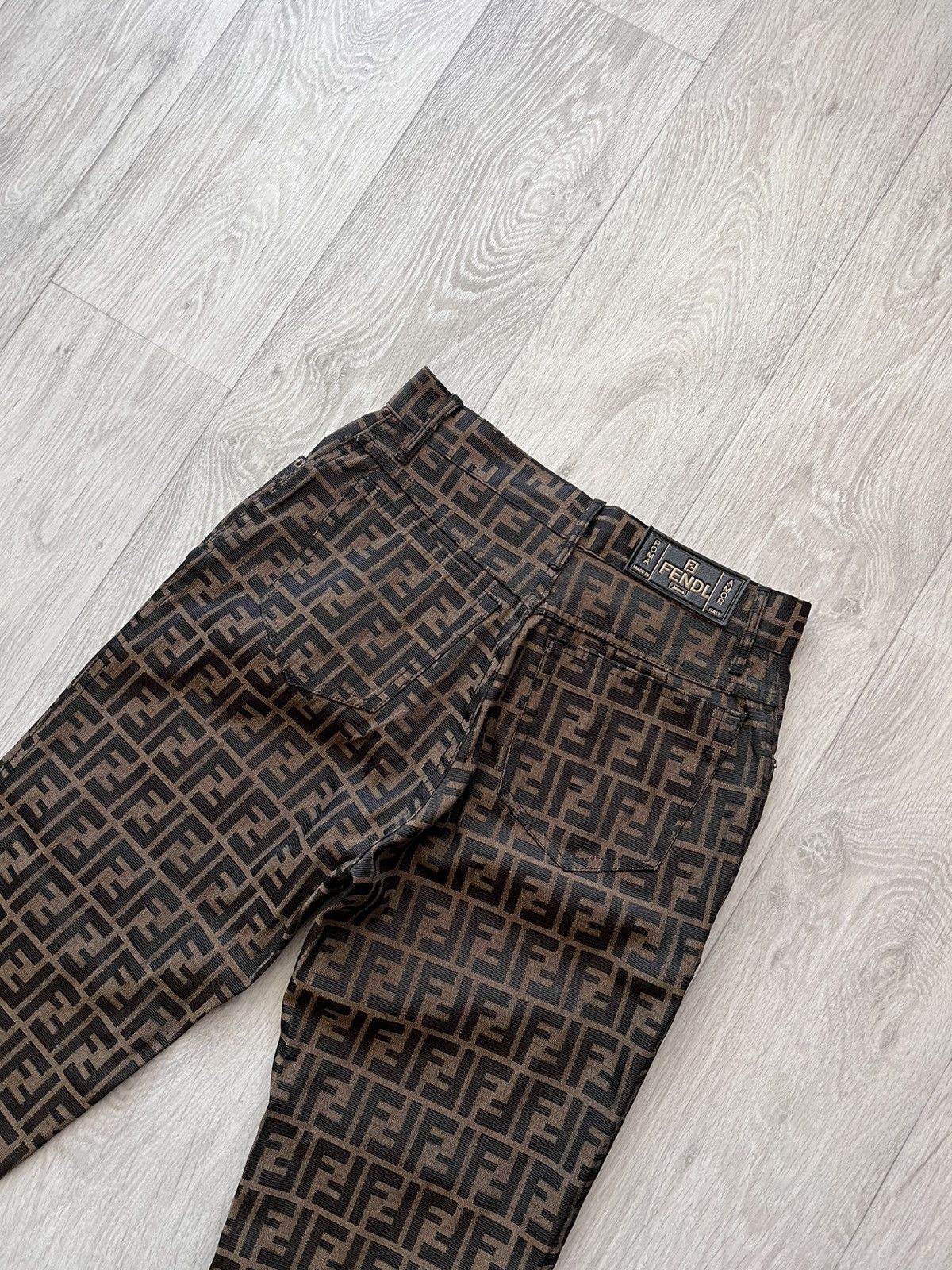 Fendi Vintage Fendi Zucca Monogram Pants 90s Size 29" - 8 Thumbnail