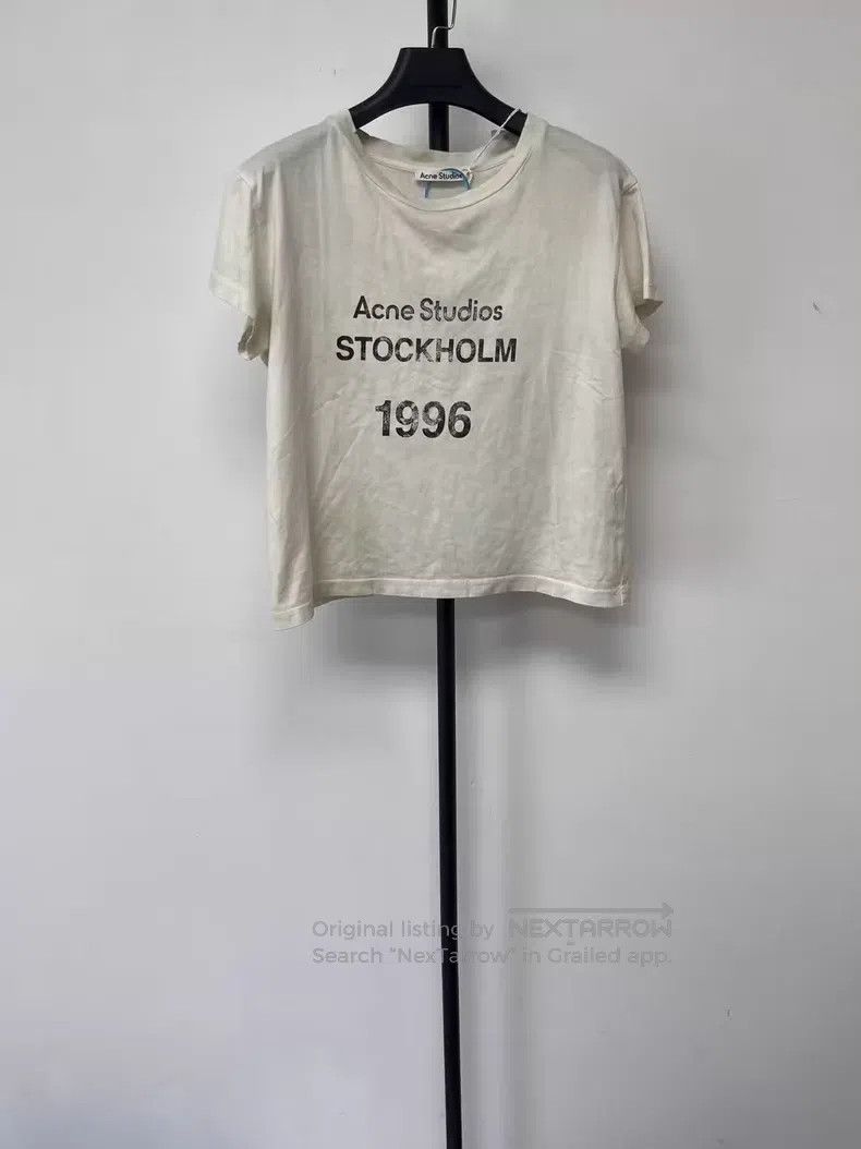 Acne Studios Acne Studios Logo letter print T-shirt, light green Size S / US 4 / IT 40 - 1 Thumbnail