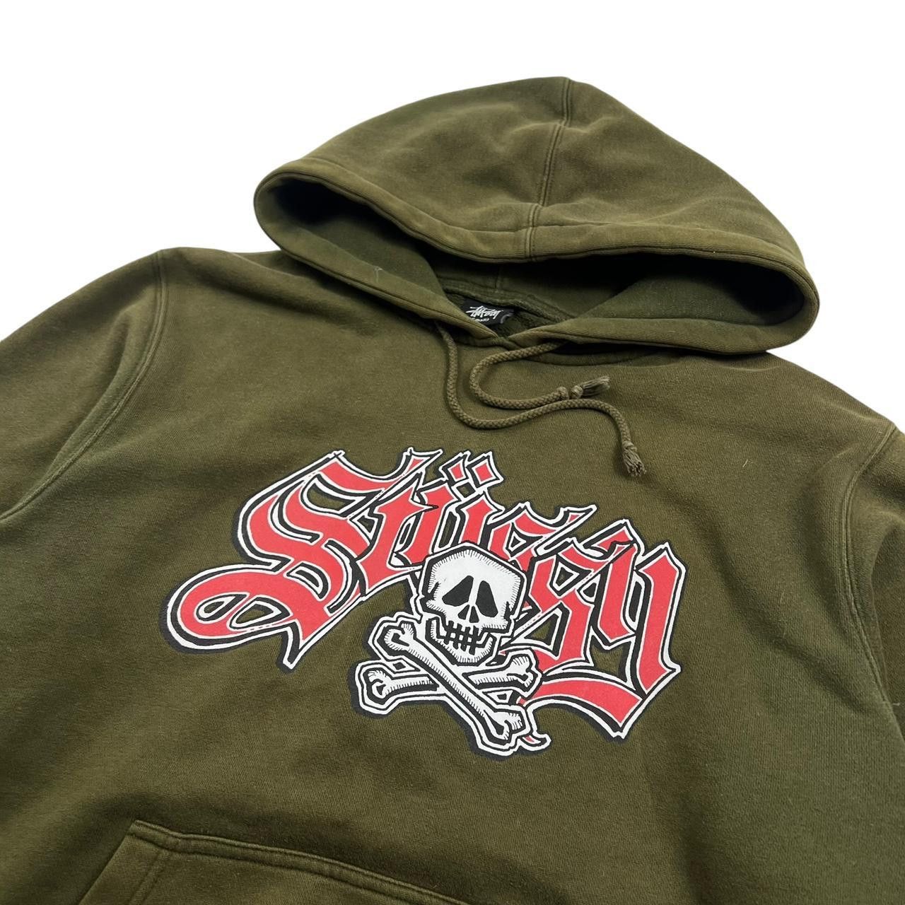 Stussy Vintage 2000s Stussy Gothic Font Skull Hoodie - Small Size US S / EU 44-46 / 1 - 2 Thumbnail