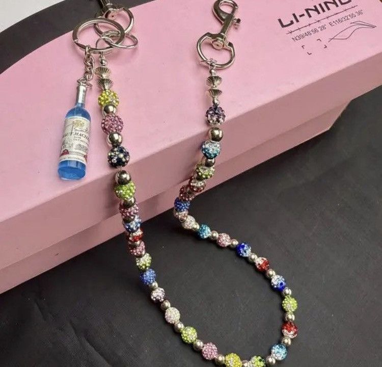 Jewelry Y2K Multicolor Disco Ball Wallet Chain - Cyber Gorpcore Size ONE SIZE - 1 Thumbnail