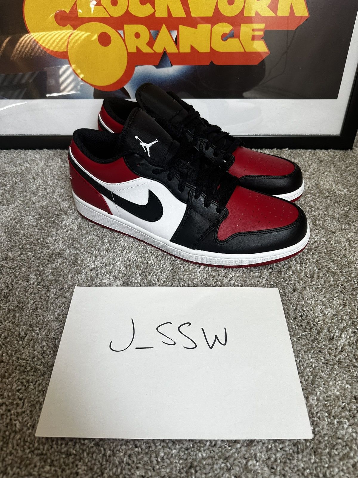 Jordan Brand × Nike New Nike Air Jordan 1 "Bred Low" Size 13 Size US 13 / EU 46 - 1 Thumbnail