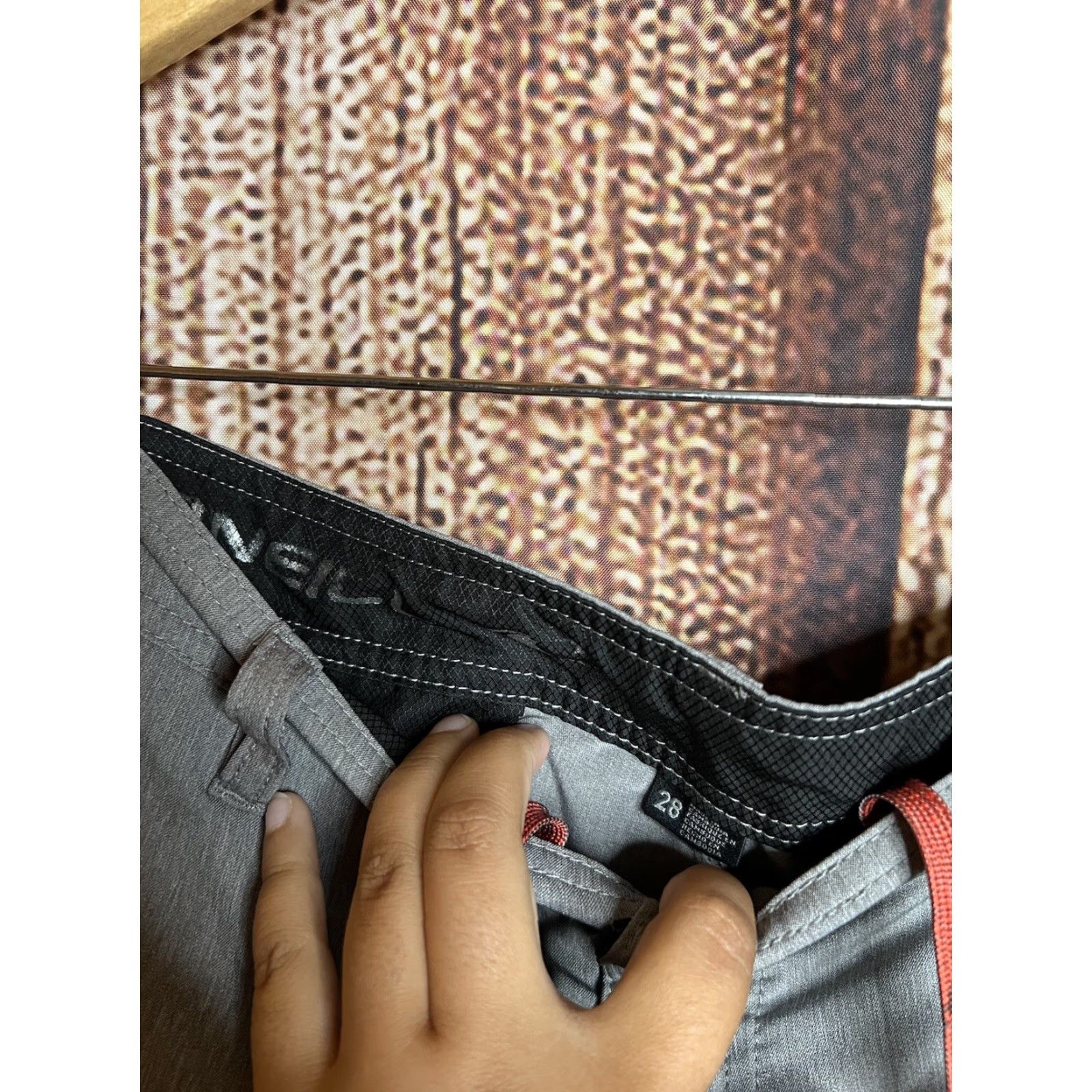 O'Neill O'Neill Shorts Mens 28 Gray Hybrid Travel Work Chino Casual Flat Front Regular Inseam 10 in Gray Pockets Lightweight Machine Washable Summer Mens Size US 28 / EU 44 - 2 Thumbnail