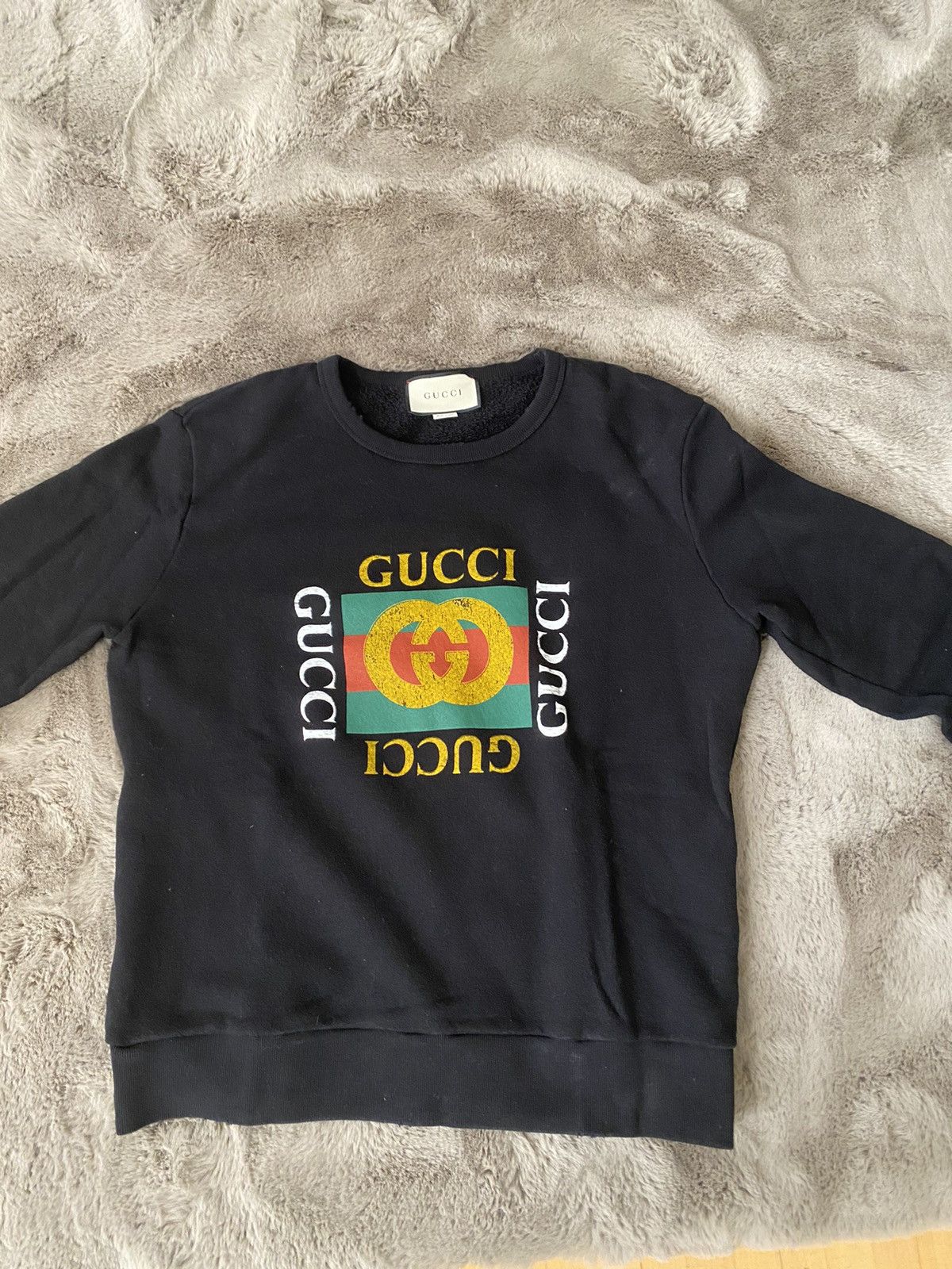 Gucci Gucci Logo Sweatshirt Black Size US L / EU 52-54 / 3 - 1 Thumbnail