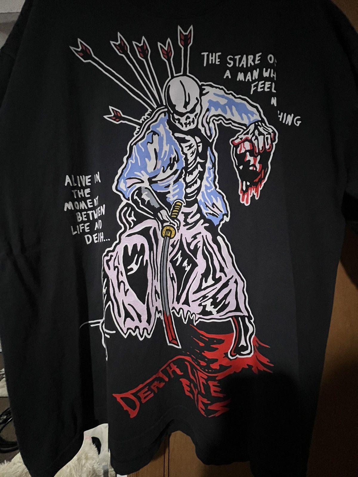 Warren Lotas WARREN LOTAS DEATH LIFE EYES TEE Size US L / EU 52-54 / 3 - 2 Thumbnail