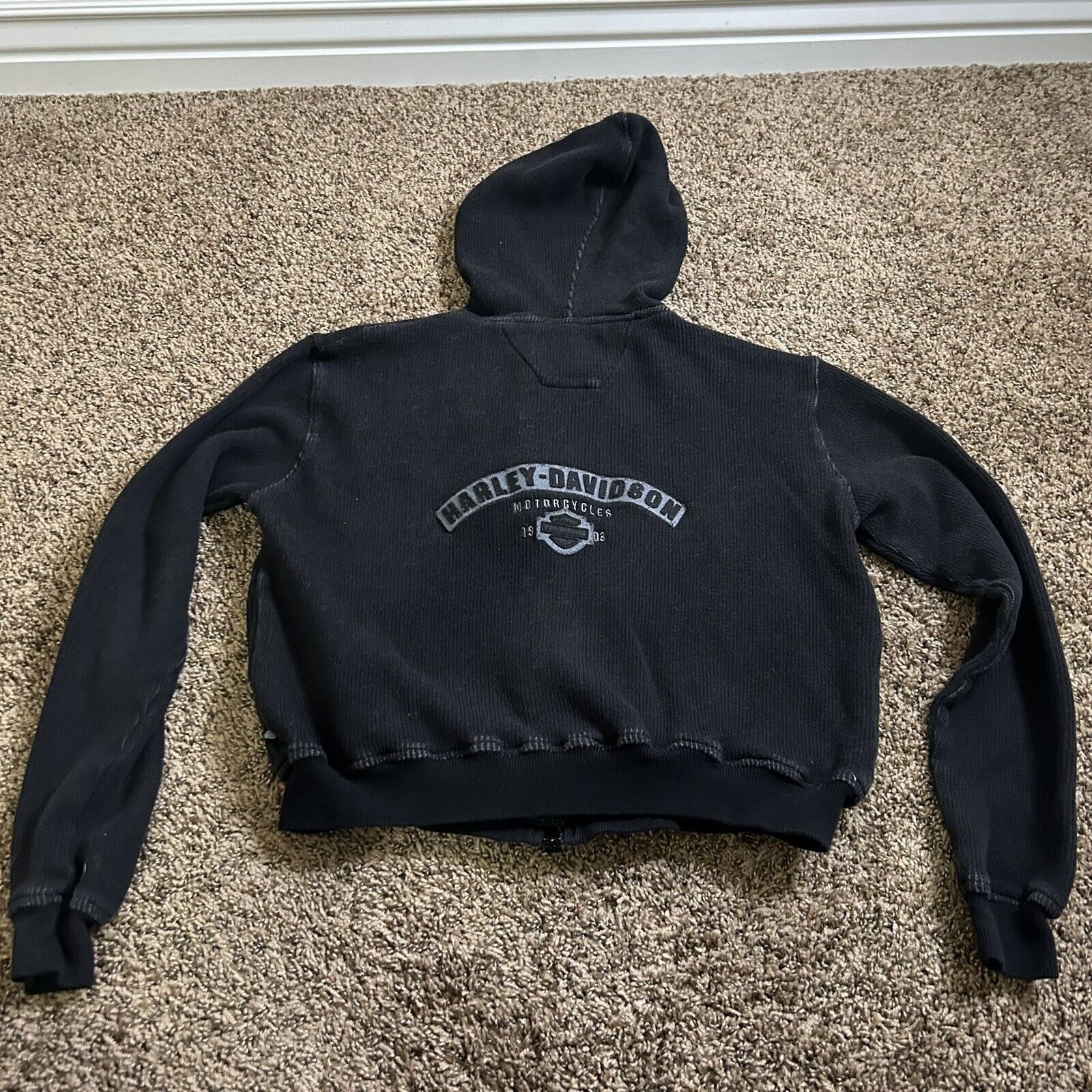 Harley Davidson Vintage Women’s Harley Davidson Zippered Jacket/Hoodie Size M / US 6-8 / IT 42-44 - 11 Thumbnail