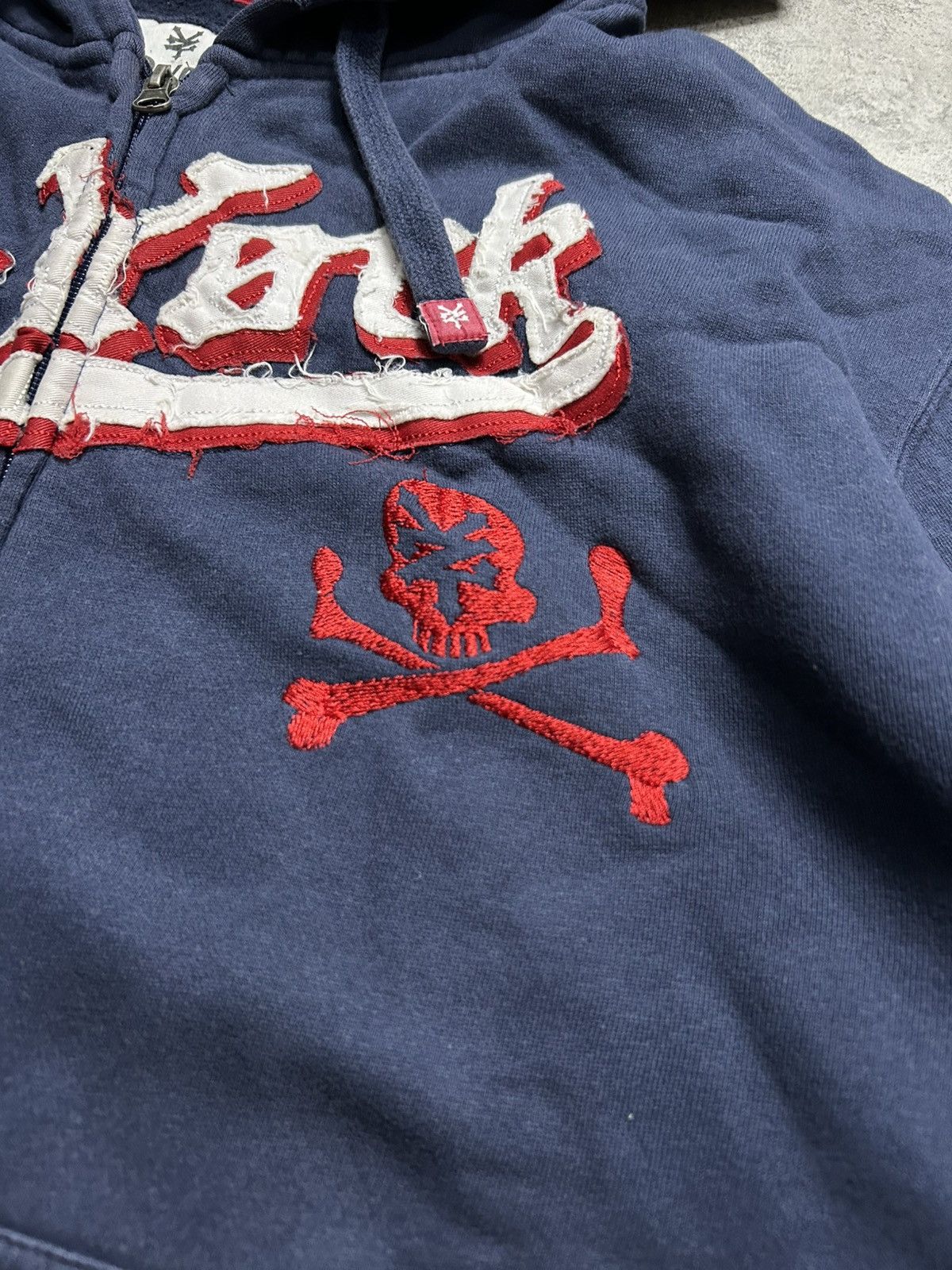 Zoo York 2000s Zoo York Patchwork Big Logo Zip Up Hoodie Size US XL / EU 56 / 4 - 2 Thumbnail
