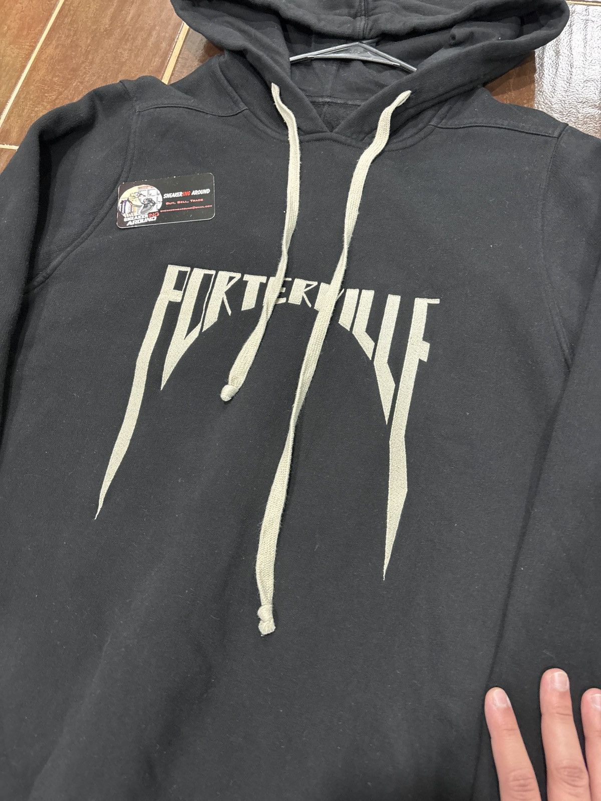Rick Owens USED Rick Owens Porterville Hoodie Black Pearl Size Small Size US S / EU 44-46 / 1 - 2 Thumbnail