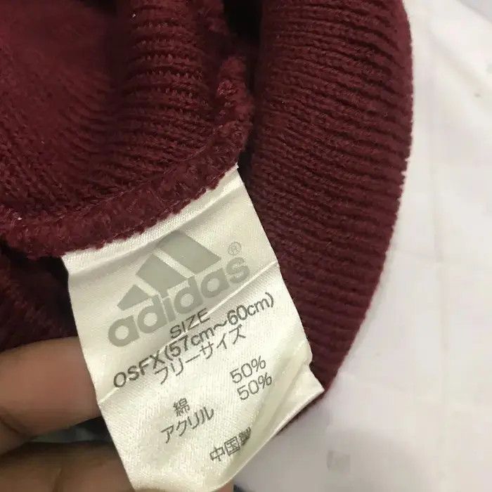 Adidas × Vintage Adidas Small Logo Beanie Hat Size ONE SIZE - 7 Thumbnail