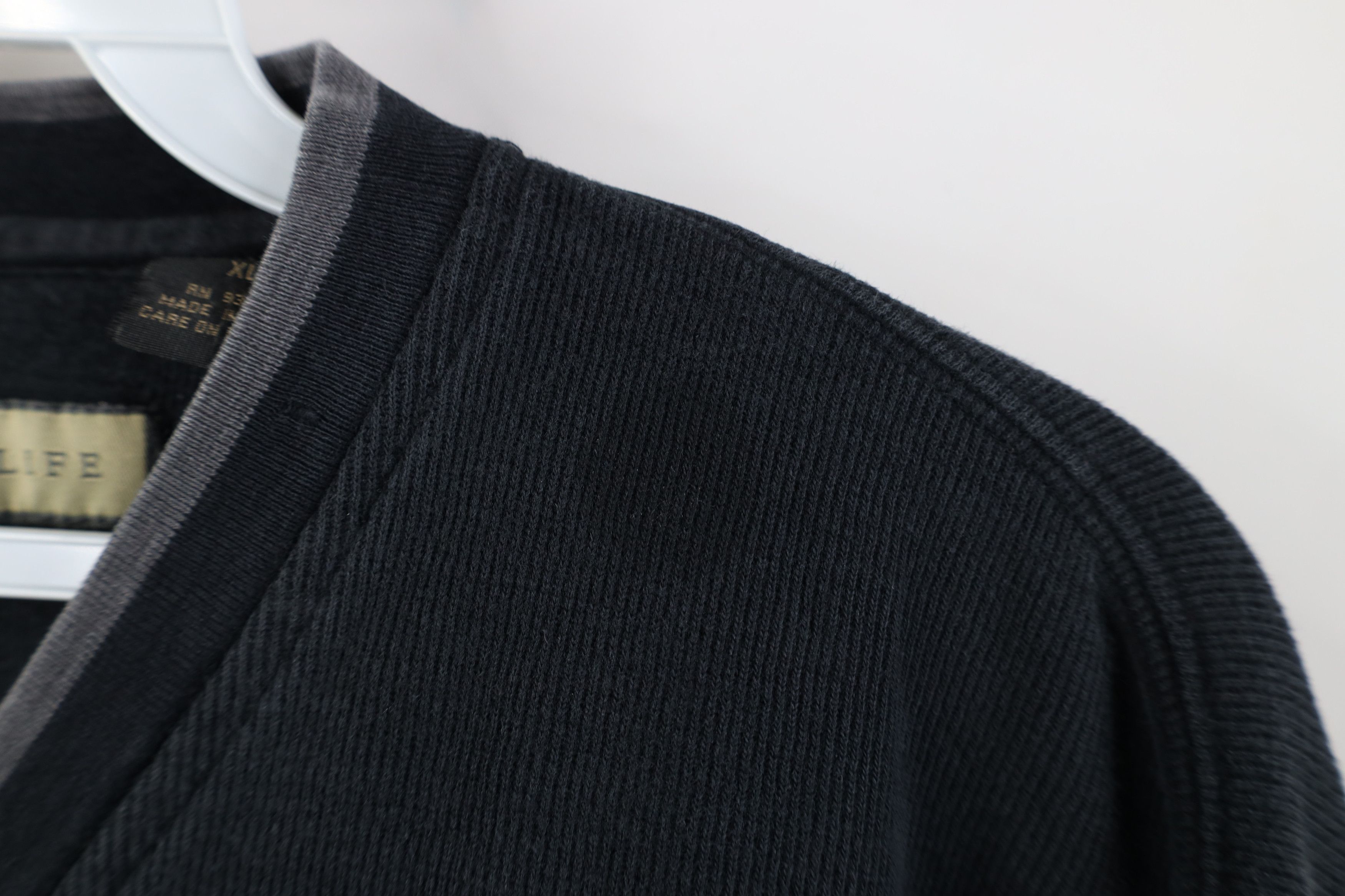 Vintage Vintage 90s Y2K Streetwear Ribbed Knit Long Sleeve T-Shirt Size US XL / EU 56 / 4 - 4 Thumbnail