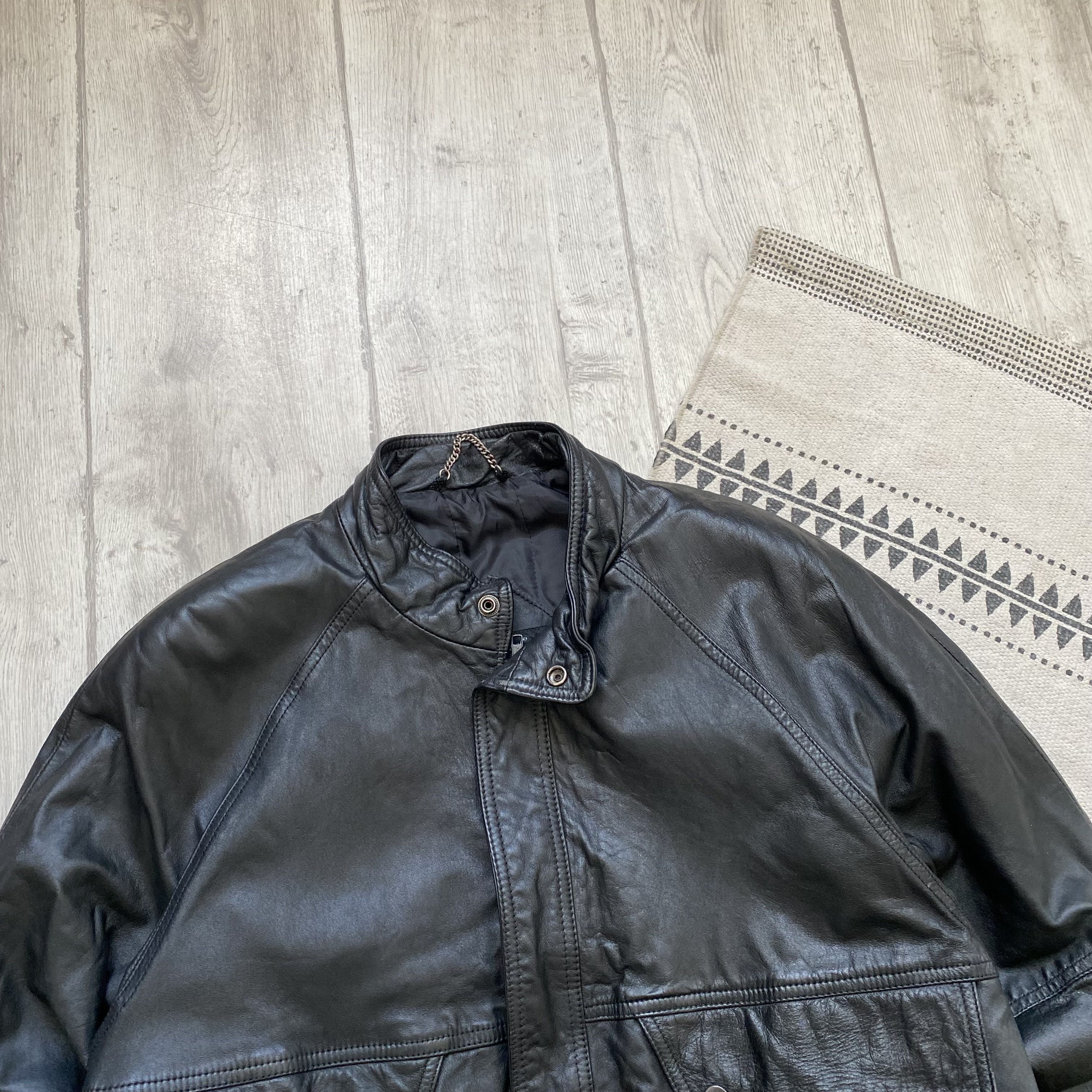Genuine Leather Vintage 90s Real leather fight bomber jacket Avirex style Size US S / EU 44-46 / 1 - 3 Thumbnail