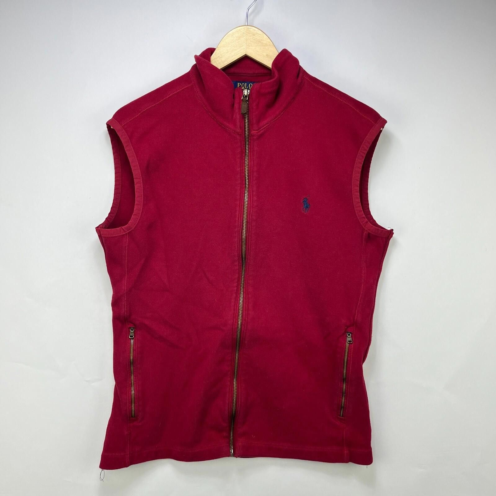 Polo Ralph Lauren Vintage Polo Ralph Lauren Pony Vest Size Medium Red Sweater Size US M / EU 48-50 / 2 - 1 Thumbnail