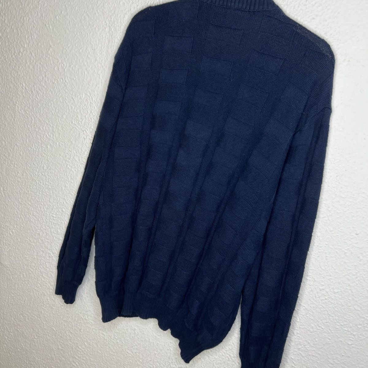 Lacoste × Vintage Lacoste Vintage 90s Navy Cardigan Sweater Streetwear Casual Size US L / EU 52-54 / 3 - 9 Thumbnail