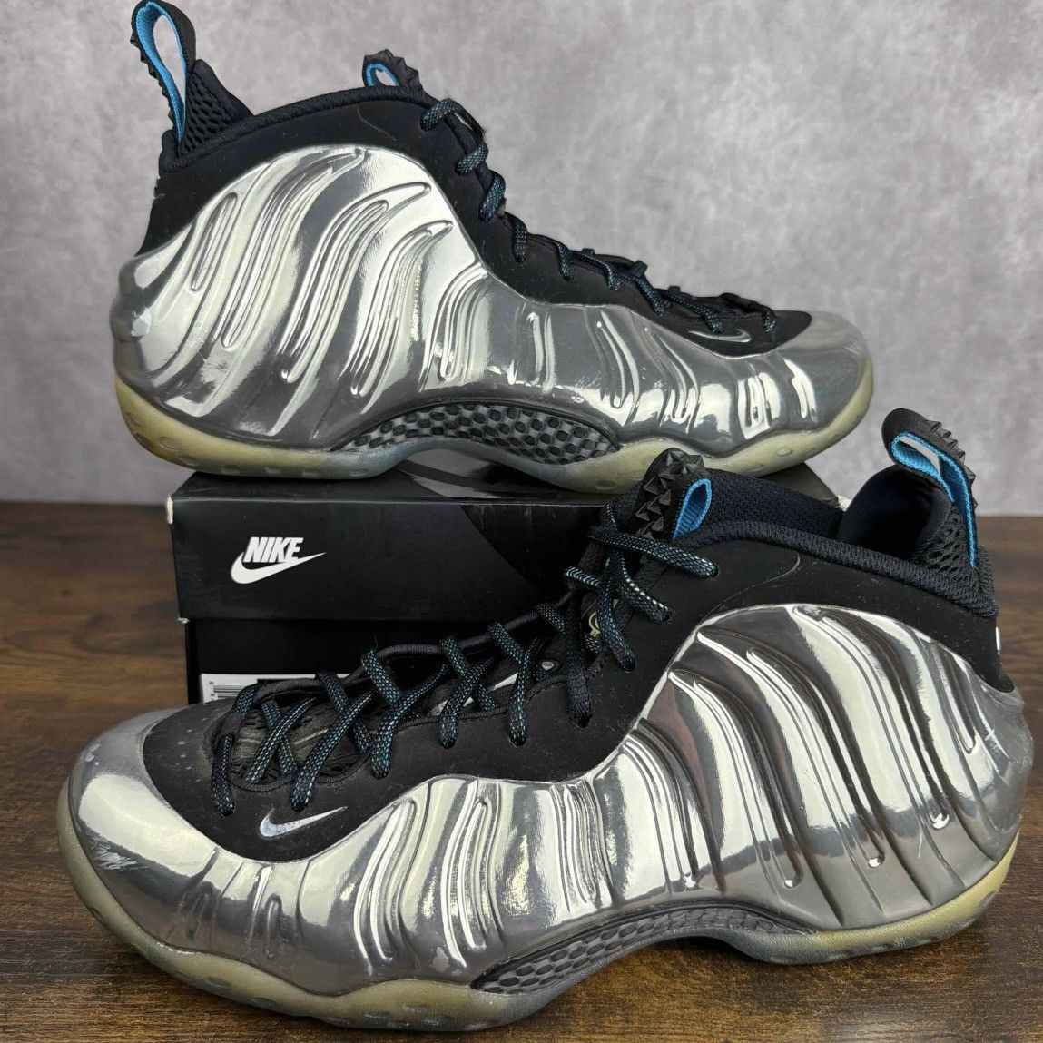Nike Nike Air Foamposite One QS All-Star Chromeposite 744306-001 Size US 10.5 / EU 43-44 - 2 Thumbnail