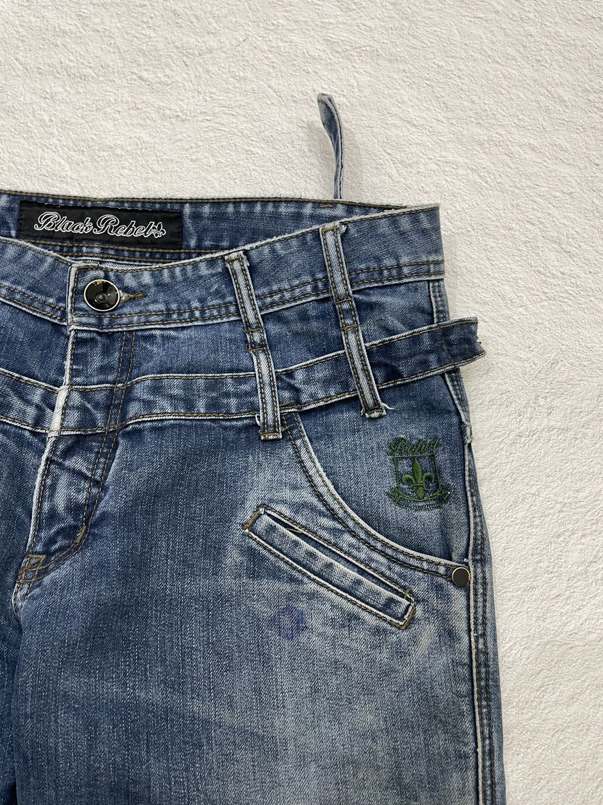 Hysteric Glamour 2000s blacklabel japan double Wasit Denim Wash Size US 34 / EU 50 - 4 Thumbnail