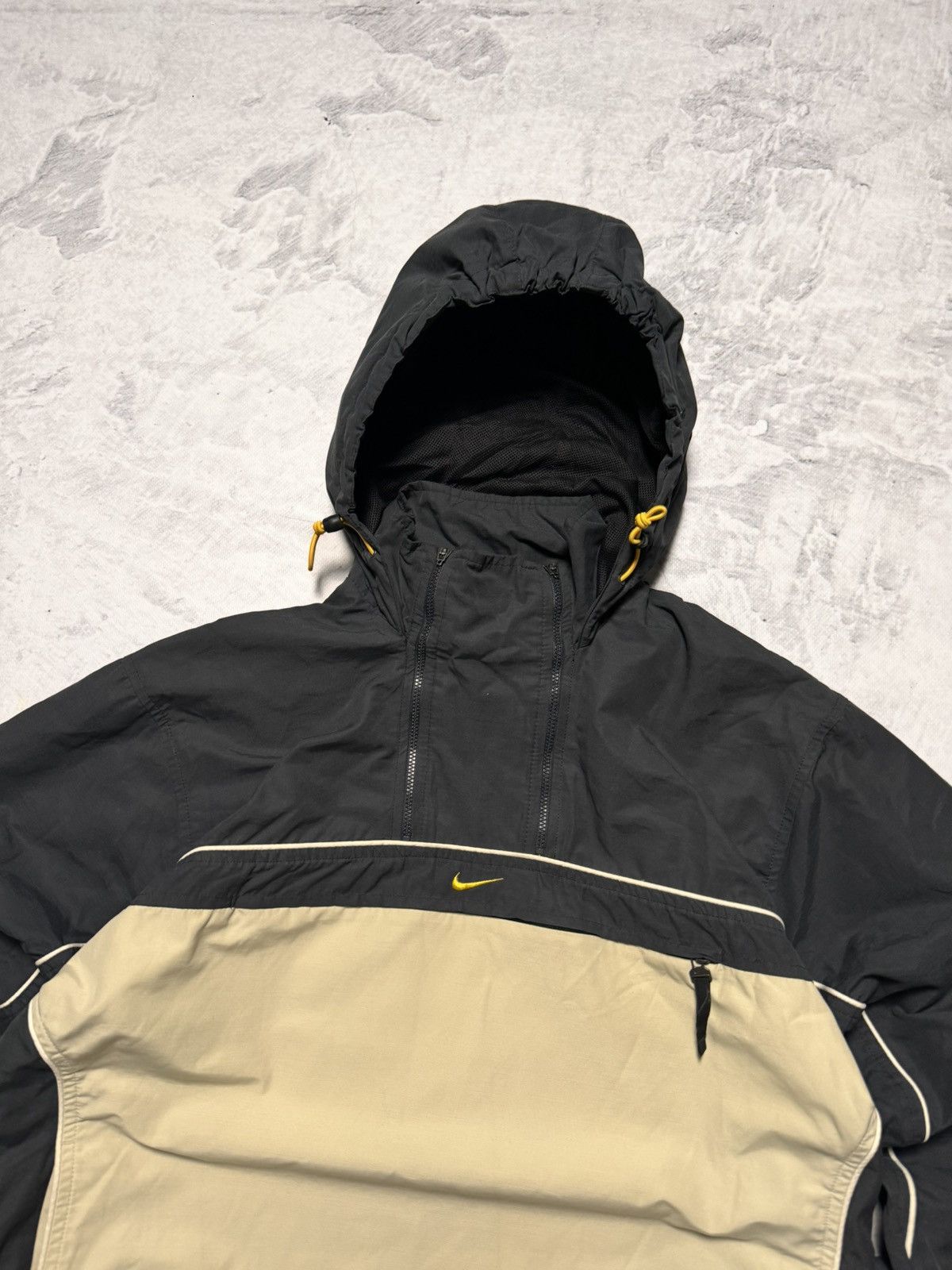 Nike × Vintage 00s Nike Vintage Center Swoosh Oversize Anorak Hooded Jacket Size US S / EU 44-46 / 1 - 2 Thumbnail