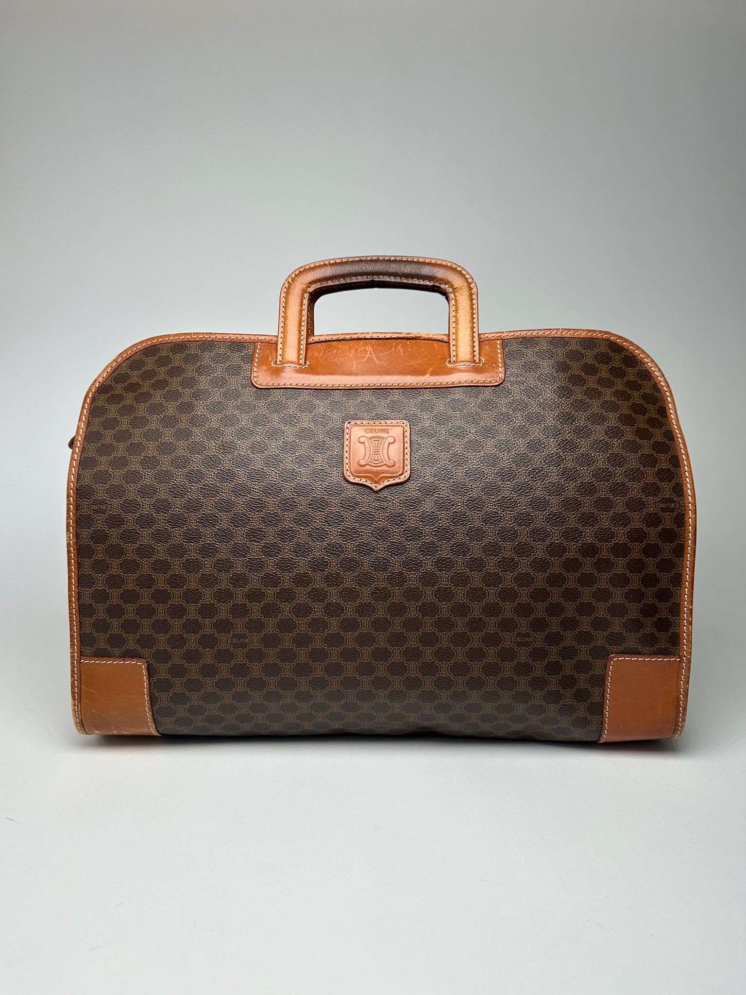 Celine Vintage Monogram leather Suitcase brown Size ONE SIZE - 1 Thumbnail