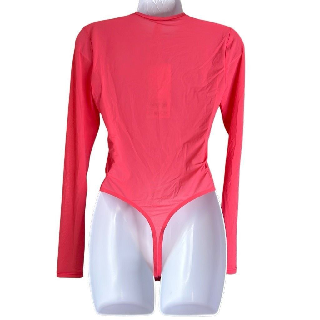 Lululemon Lululemon Womens Large Pink Mesh Nulu Crewneck Long-sleeve B Size L / US 10 / IT 46 - 2 Thumbnail