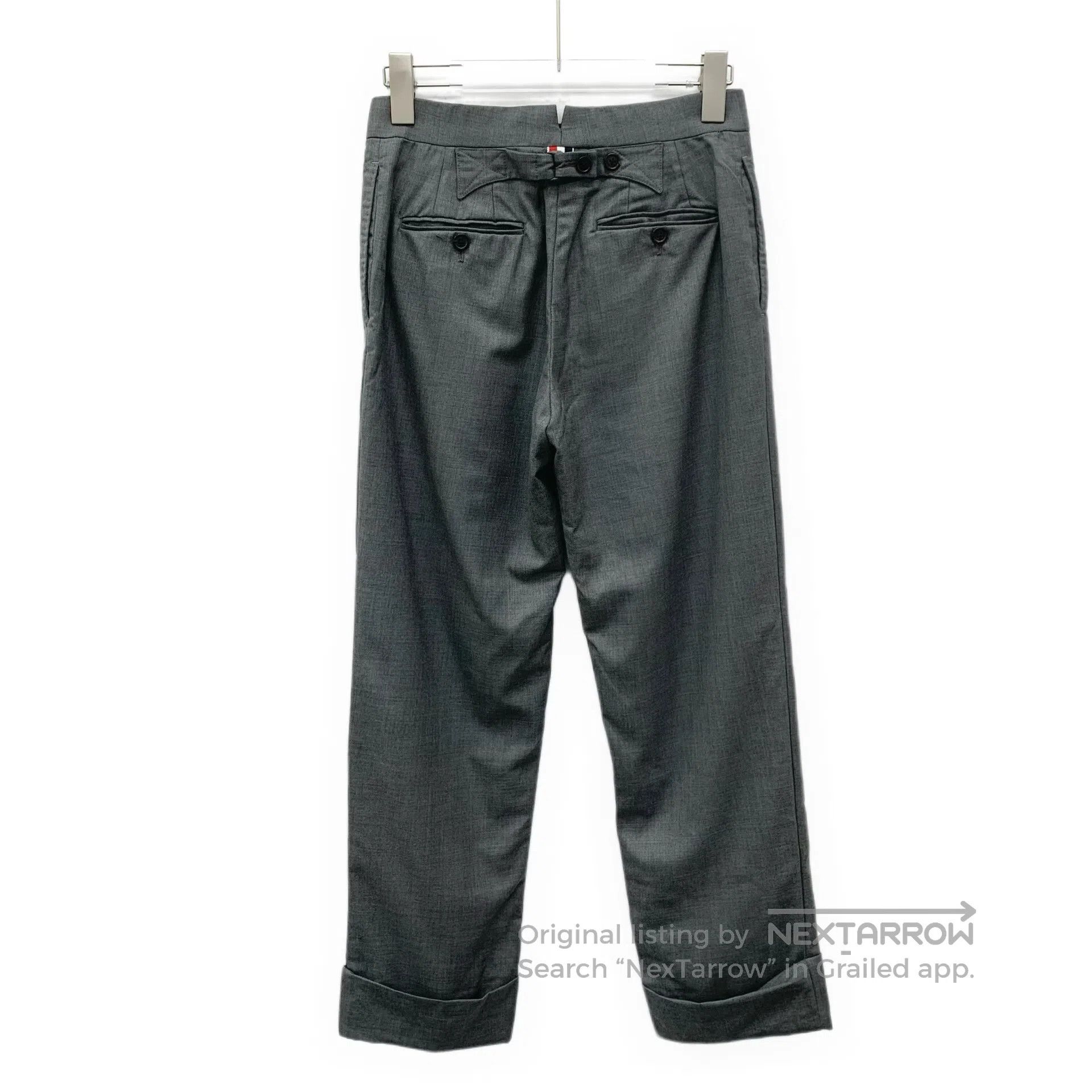 Thom Browne Thom Browne Gray Wool Casual Suit Pants| Size US 38 / EU 54 - 2 Thumbnail