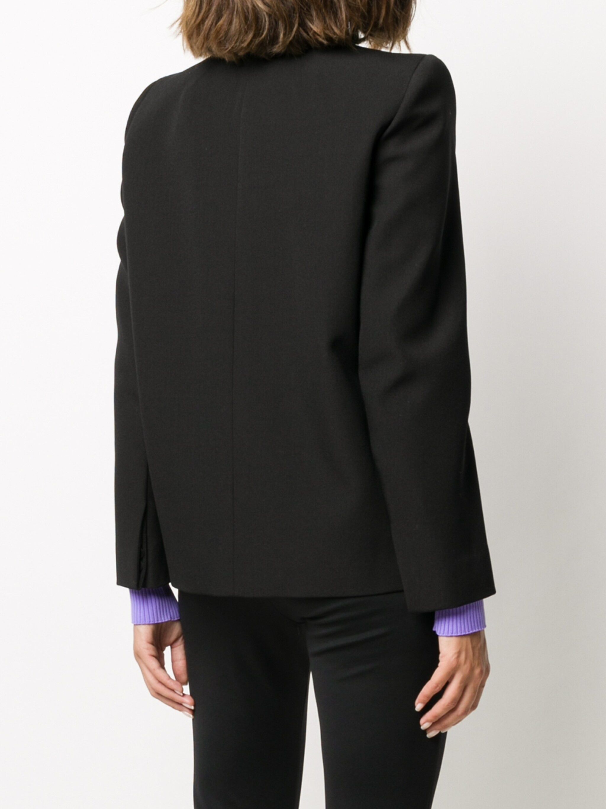 Balenciaga o1y0625 Wool Blazer in Black Size M / US 6-8 / IT 42-44 - 4 Thumbnail
