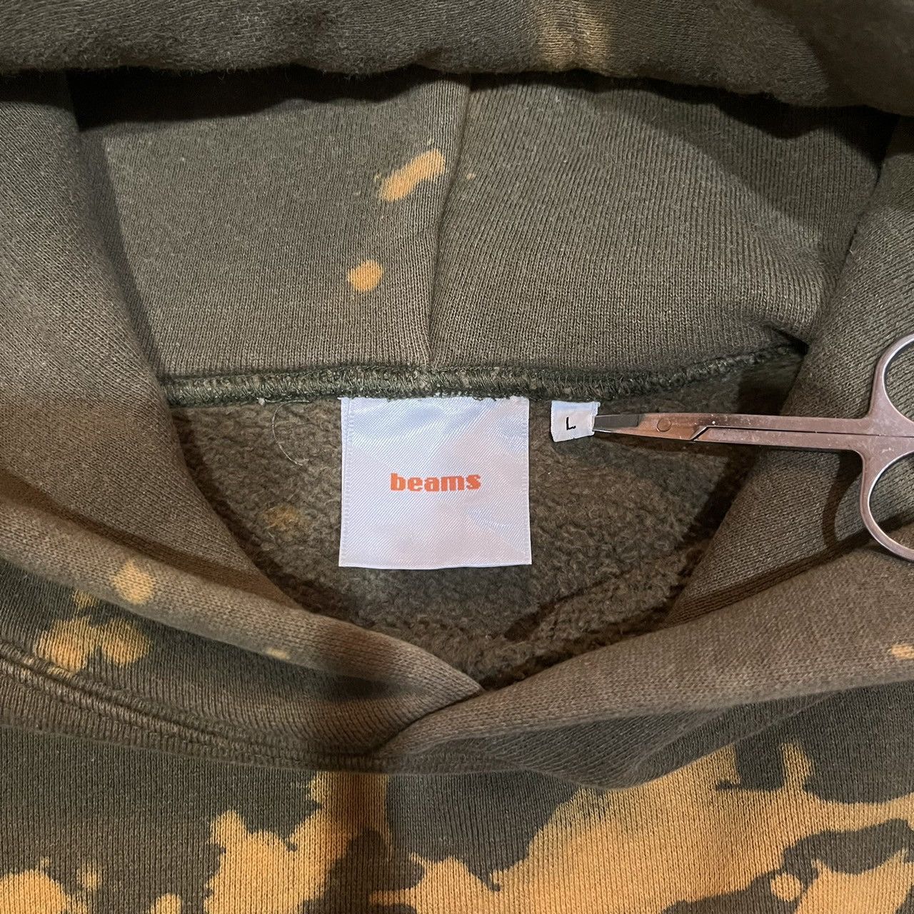 Beams Plus × Japanese Brand Beams Bleached Hoodie Size US L / EU 52-54 / 3 - 6 Thumbnail