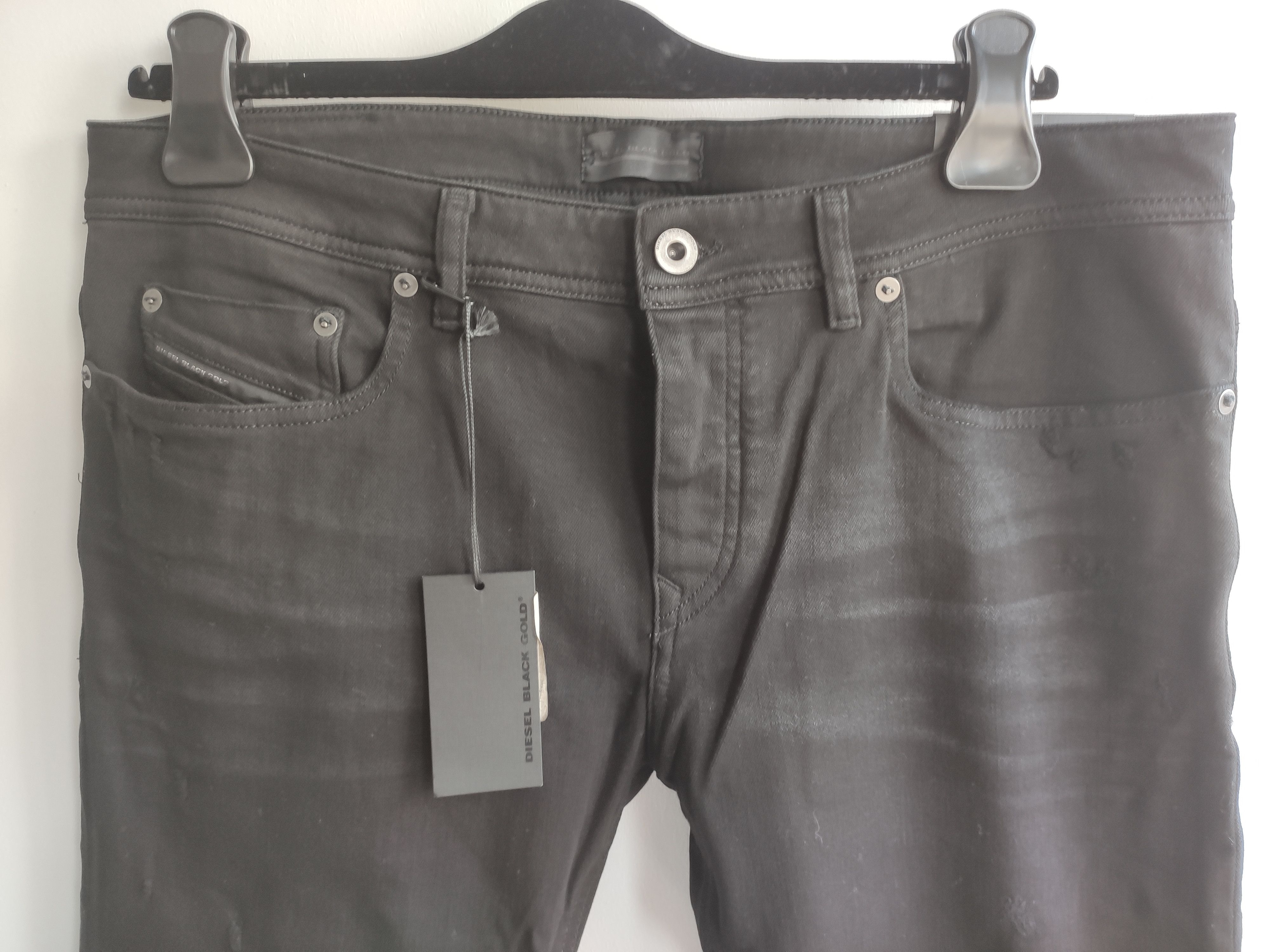 Diesel Black Gold Type-2512 Jeans in Black (size 34") Size US 34 / EU 50 - 2 Thumbnail