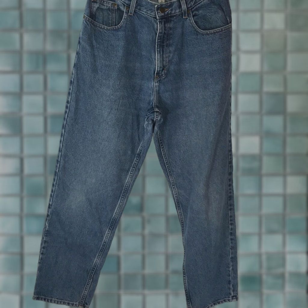 Vintage L.L. Bean Women's Jeans Size 12 Relaxed Mid Rise Straight Blue 32X30 Size 34" / US 12 / IT 48 - 1 Thumbnail