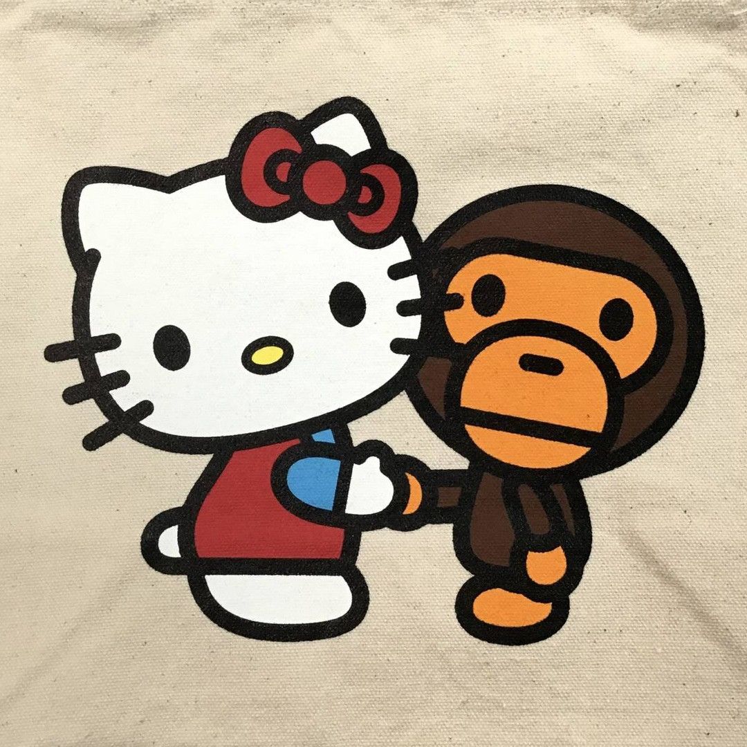 Bape BAPE × Sanrio Hello Kitty Milo tote bag a bathing ape NIGO Size ONE SIZE - 2 Thumbnail