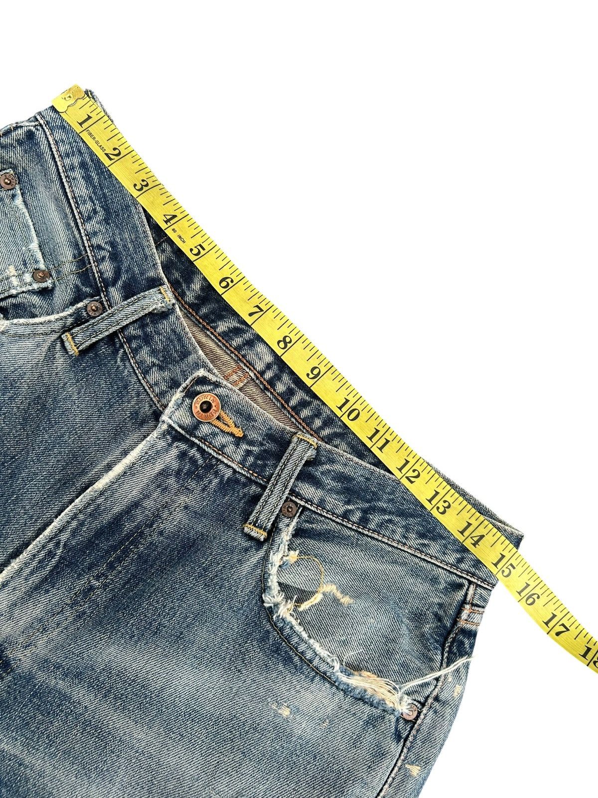 Kapital Thrashed Vintage Edwin 505xx Selvedge Denim Jeans Size US 30 / EU 46 - 14 Thumbnail