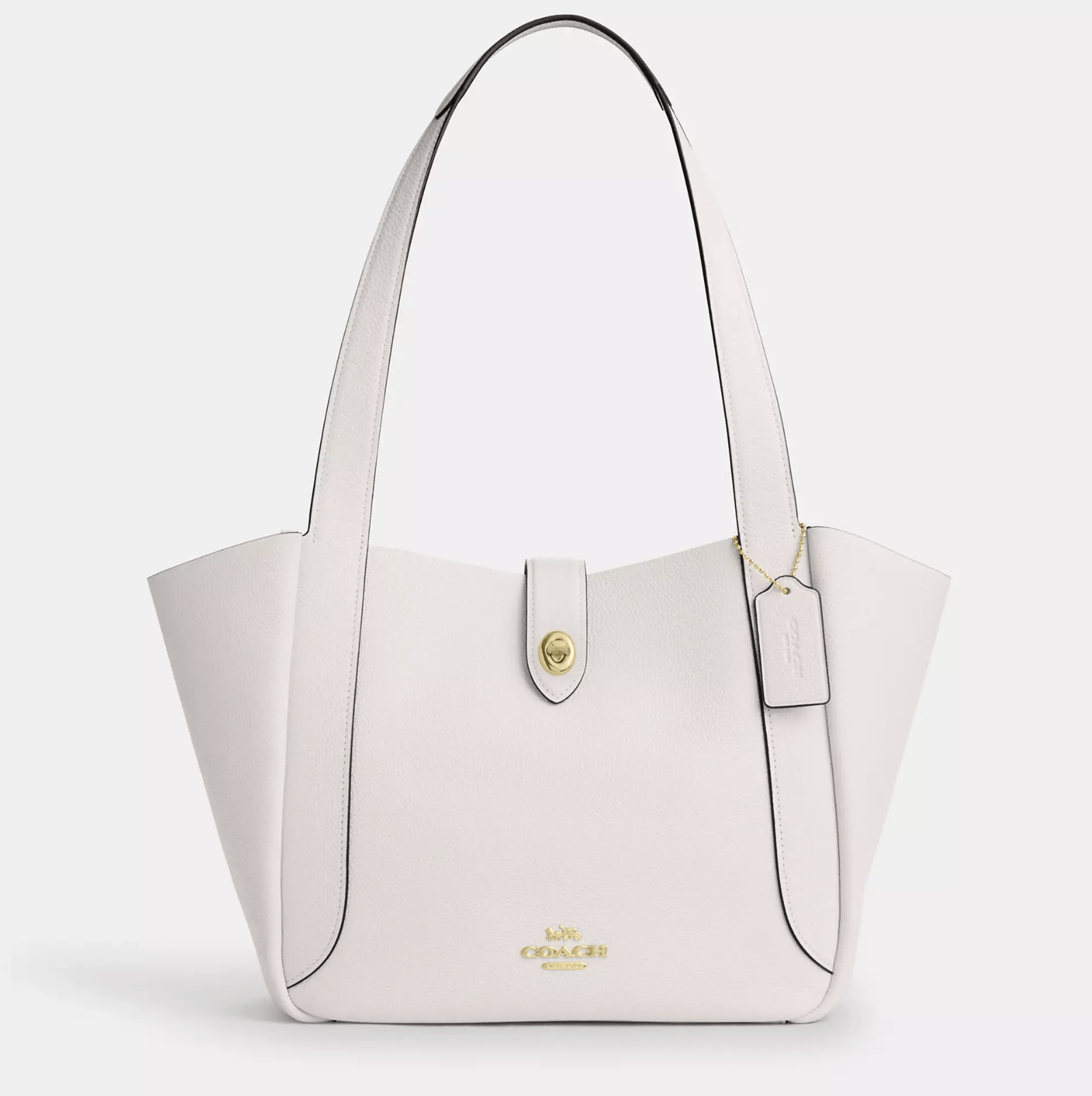 Coach Hadley Turnlock Tote Bag CAL17 Gold/Chalk Size ONE SIZE - 5 Thumbnail