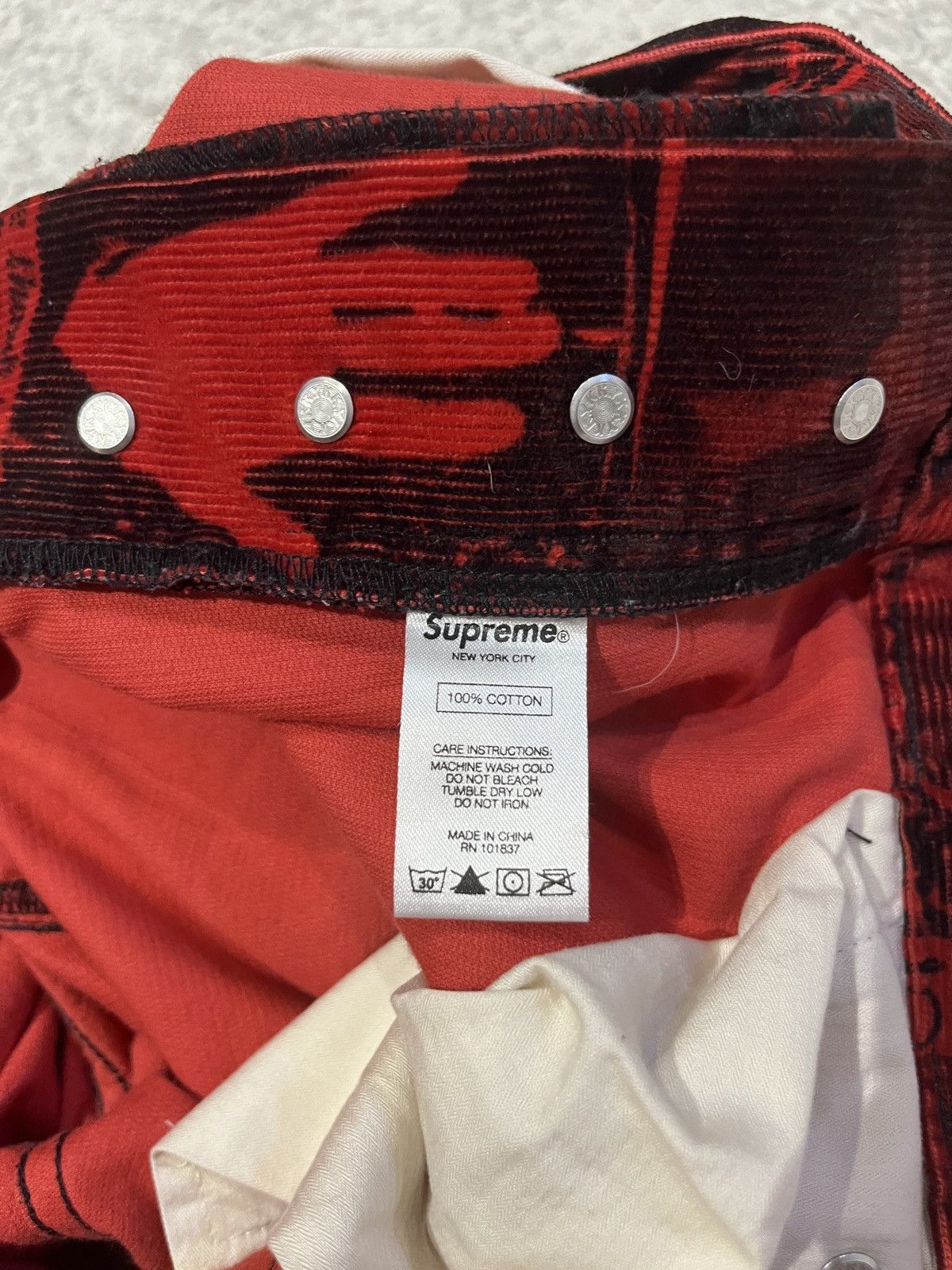 Supreme Supreme Vibrations Corduroy Trousers SS18 32W Size US 32 / EU 48 - 5 Thumbnail
