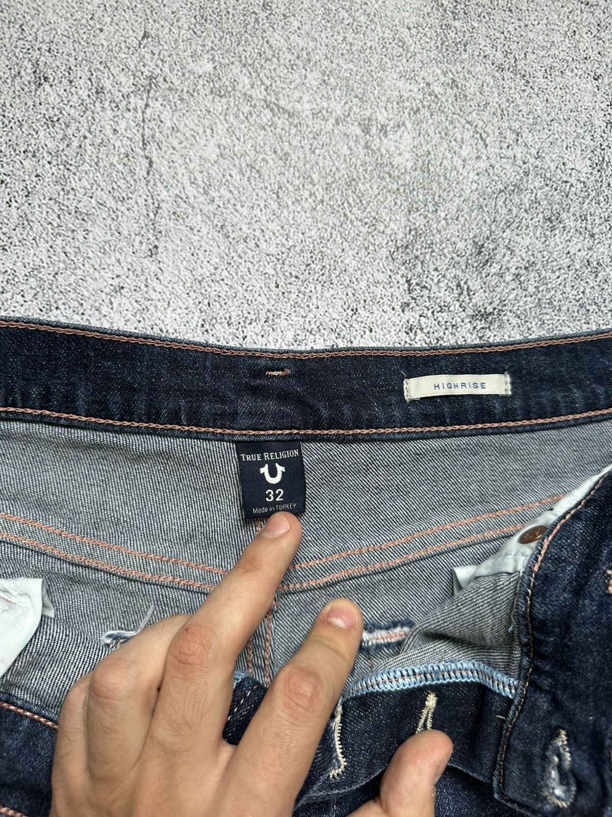 True Religion Vintage True Religion Beige Up Fit Denim Pants Washed Y2K Size US 32 / EU 48 - 11 Thumbnail