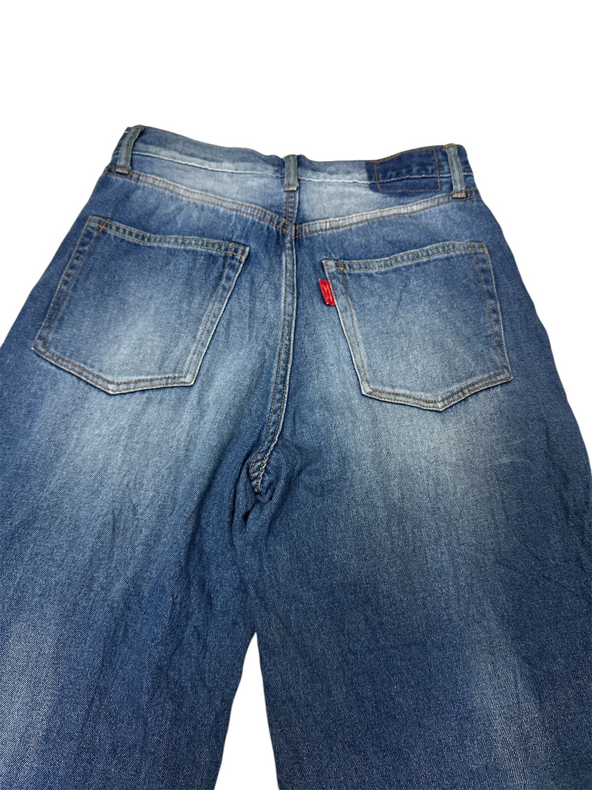 Rick Owens 2000s Cepo Craft Baggy Flare Jeans Y2K Jnco Goa Lgb Style Size US 28 / EU 44 - 5 Thumbnail