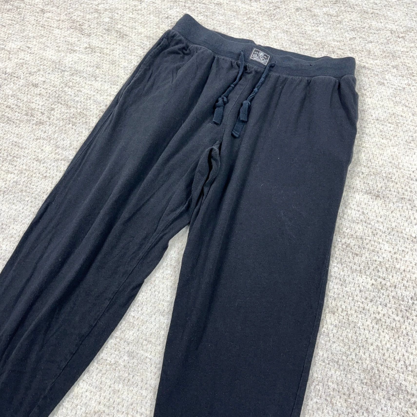 Polo Ralph Lauren Polo Ralph Lauren Mens Medium Sleep Jogger Leggings Tapered Logo Adult Black 100% Cotton Spandex Jersey Pajama Pants Loungewear Size US M / EU 48-50 / 2 - 5 Thumbnail