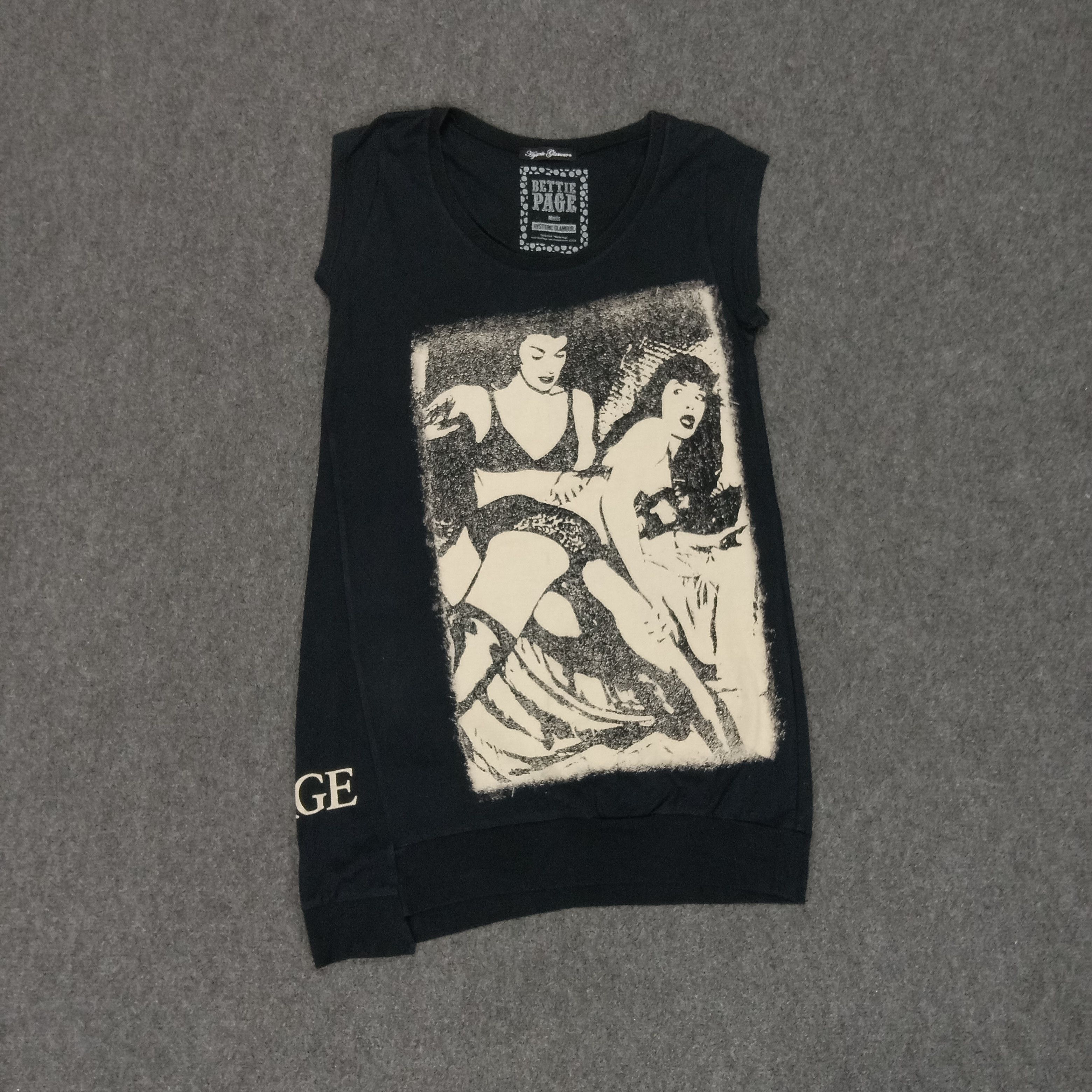 Hysteric Glamour Hysteric Glamour Japanese Brand Punk Style Sleeveless Tshirt Size XS / US 0-2 / IT 36-38 - 1 Thumbnail