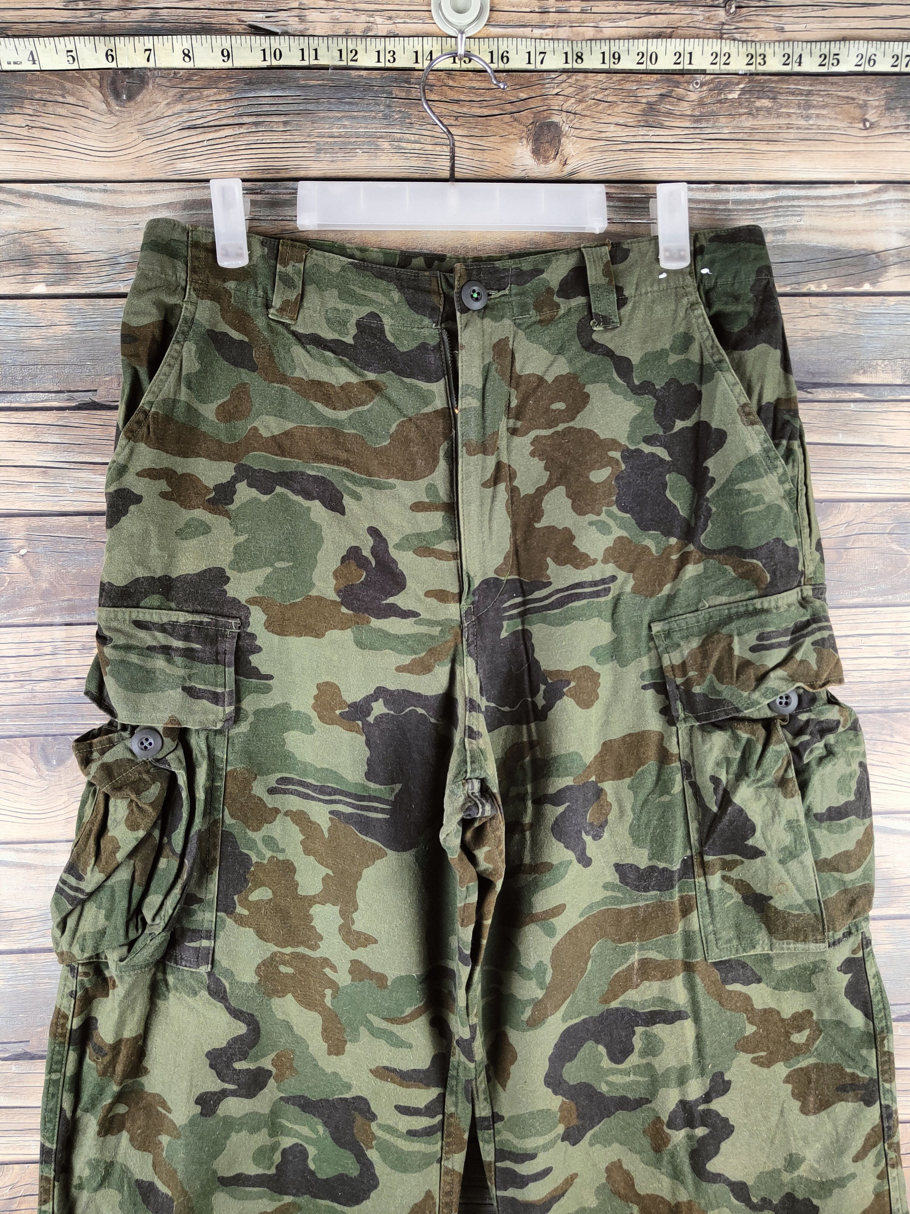 Japanese Brand Evenriver Camouflage Multipocket Cargo Pants #S2885 Size US 32 / EU 48 - 2 Thumbnail