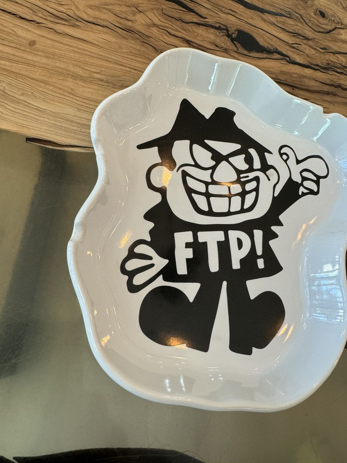 Fuck The Population FTP BORIS CERAMIC ASH TRAY WHITE/BLACK Size ONE SIZE - 6 Thumbnail
