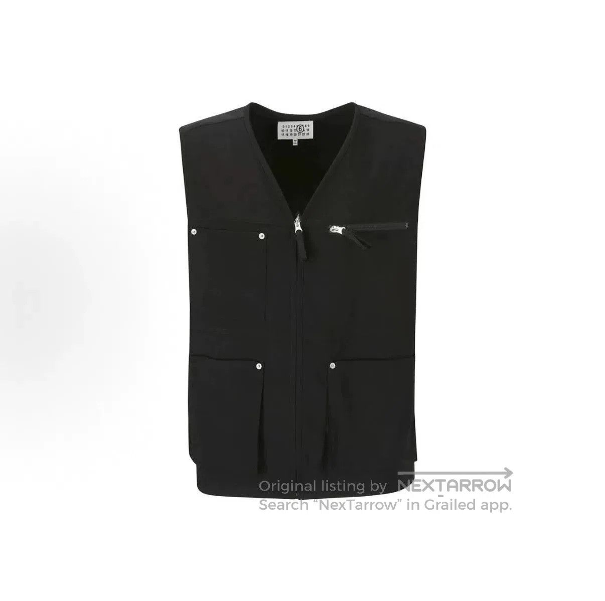 Maison Margiela Maison Margiela 24SS Solid V-Neck Zip Vest. Size US S / EU 44-46 / 1 - 1 Thumbnail
