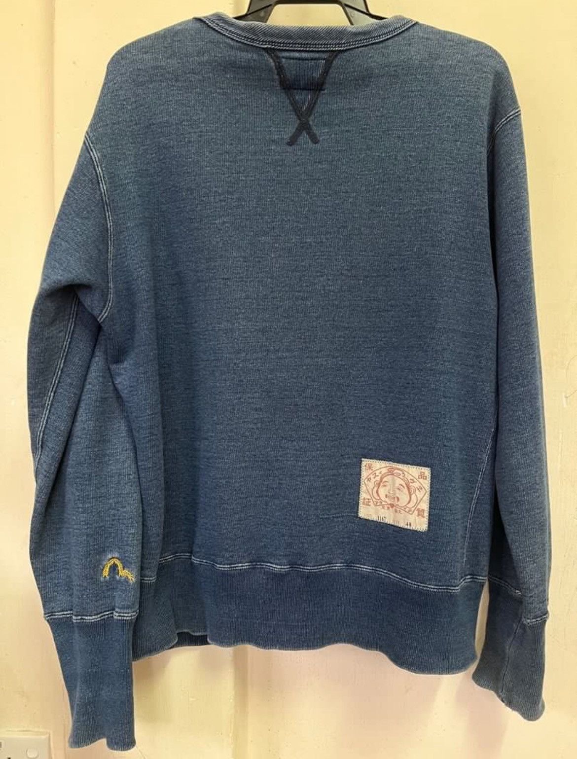 Evisu × Vintage Vintage Sweater sweatshirts Denim Evisu Lot 1167 Japan Size US M / EU 48-50 / 2 - 2 Thumbnail