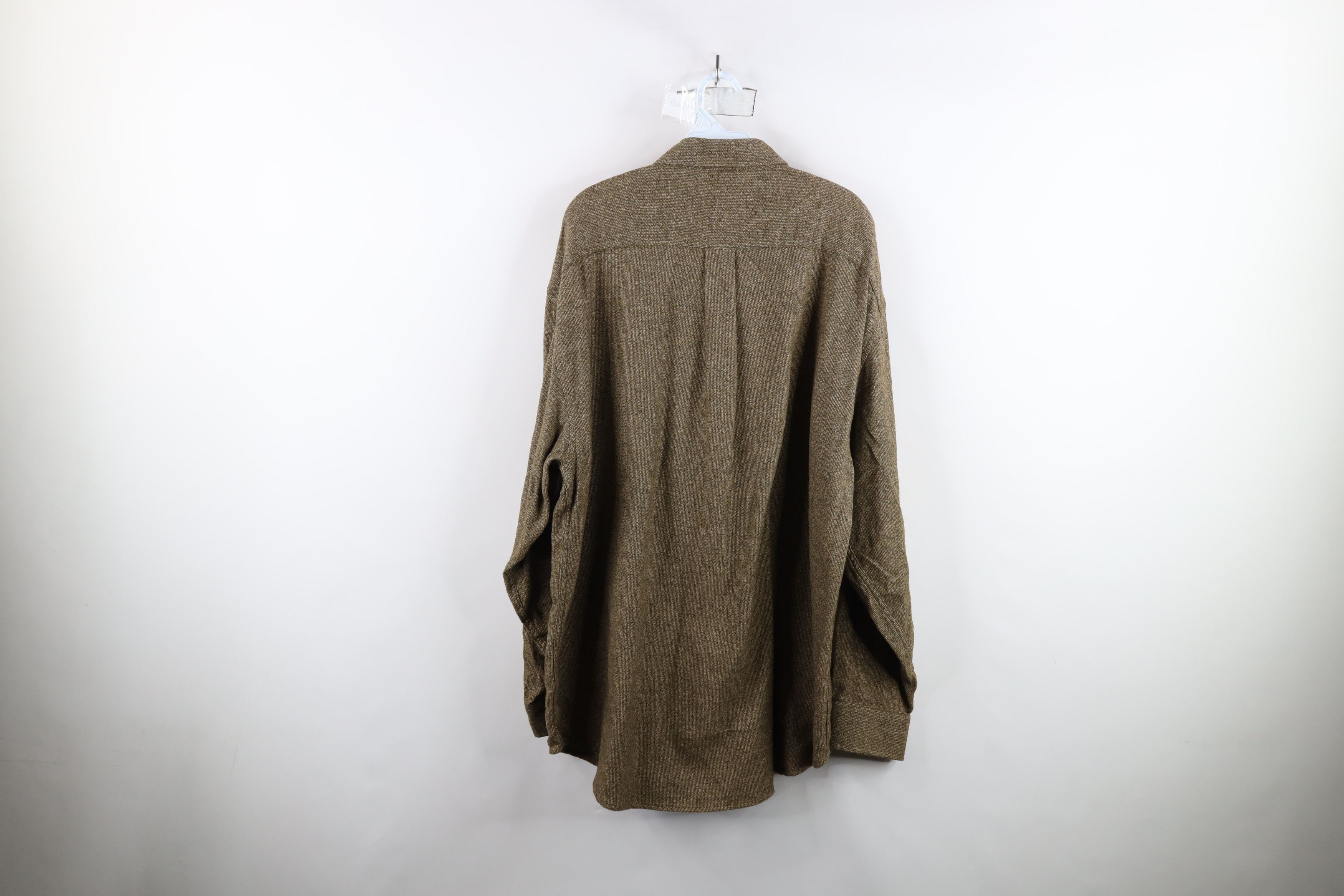 Vintage Vintage 90s Streetwear Collared Button Down Shirt Breen Size US XL / EU 56 / 4 - 8 Thumbnail
