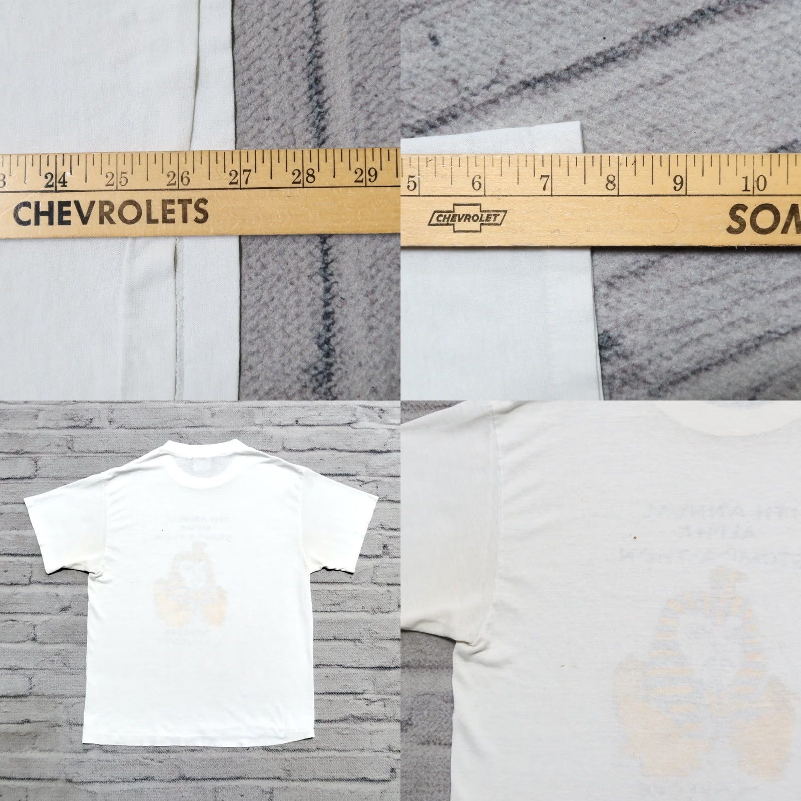 DANCER Vintage Alpha Stomp-a-Thon Tuskagee University Shirt Mens L White T-Shirt Size US L / EU 52-54 / 3 - 9 Thumbnail