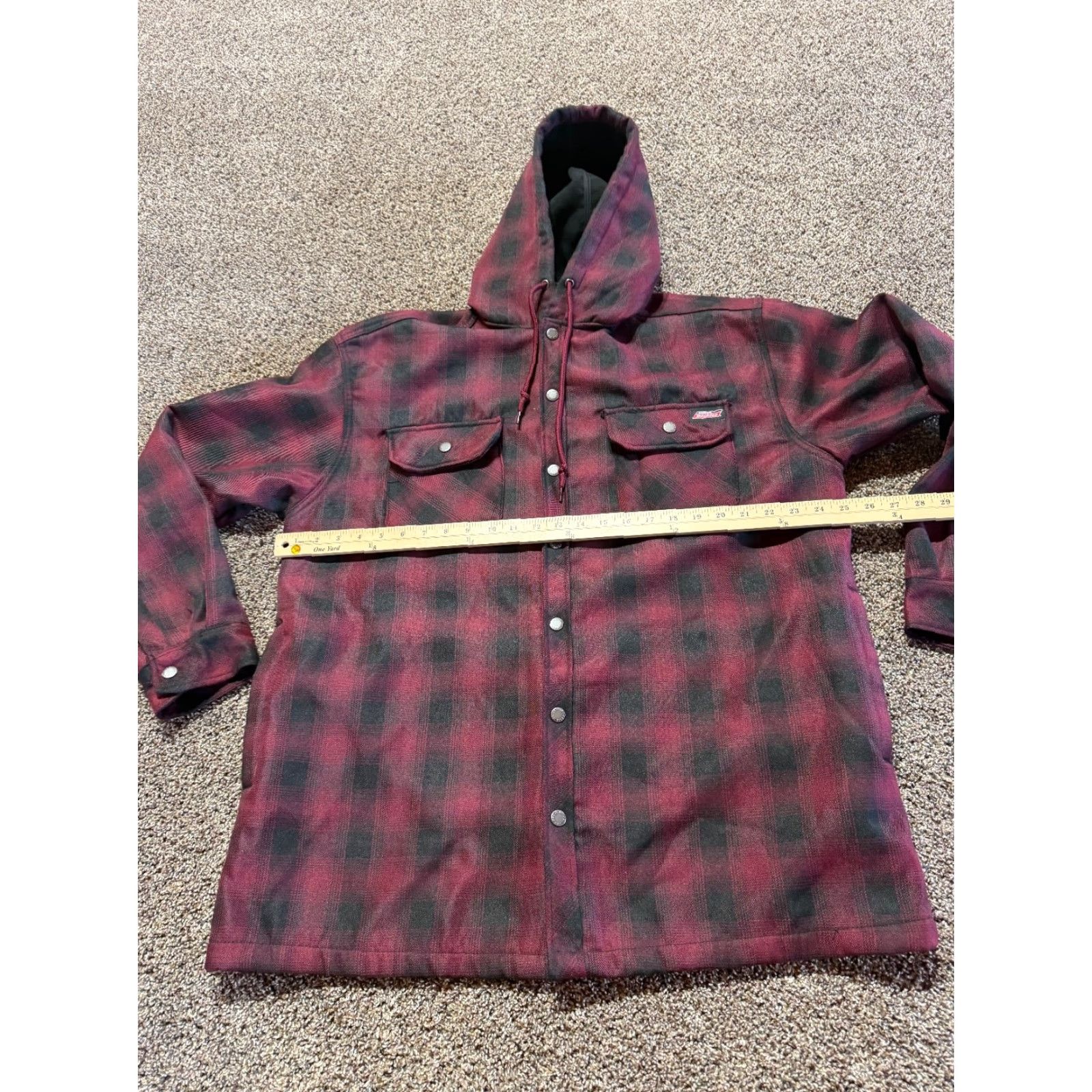 Dickies Dickies Coat Jacket Mens Size XL Parka Fleece Lined Plaid Button Front Green Winter Casual Workwear 450 Warmth Mens Size US XL / EU 56 / 4 - 6 Thumbnail