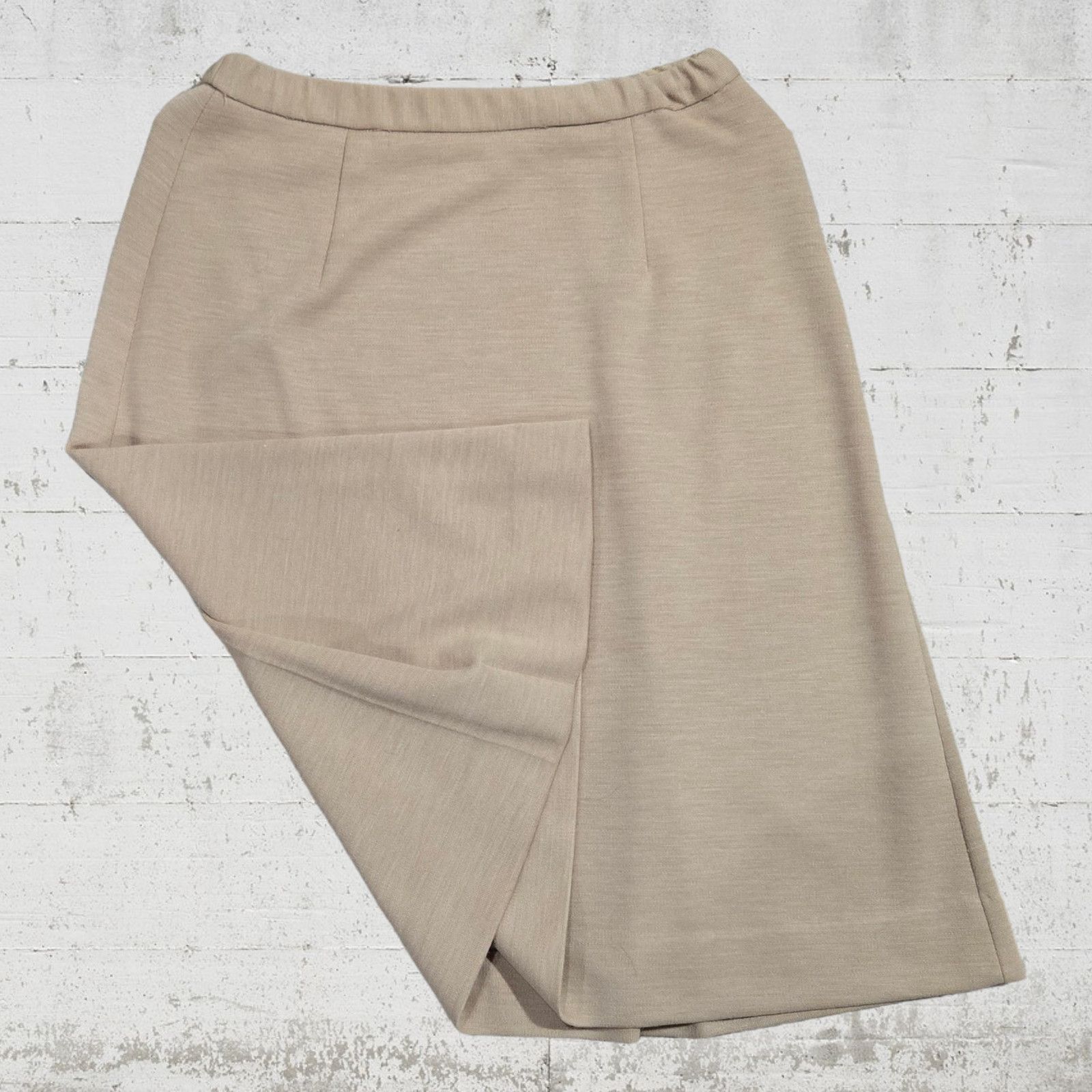 Sears Vintage Tan Pleated A Line Skirt Size 6 Size 28" / US 6 / IT 42 - 8 Thumbnail