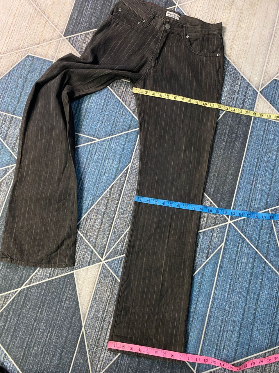 14th Addiction × If Six Was Nine × Le Grande Bleu (L.G.B.) Jungle Storm Stripe Pants Size US 30 / EU 46 - 12 Thumbnail