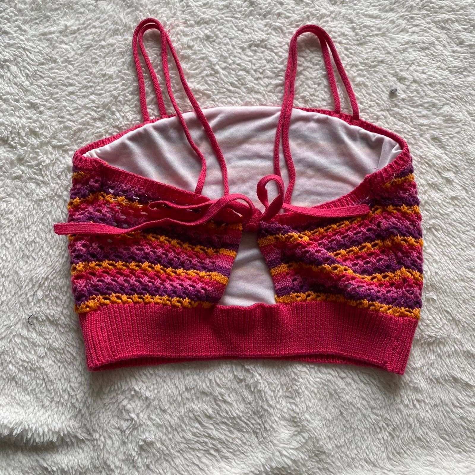 American Stitch Pink knit crop top Size M / US 6-8 / IT 42-44 - 5 Thumbnail
