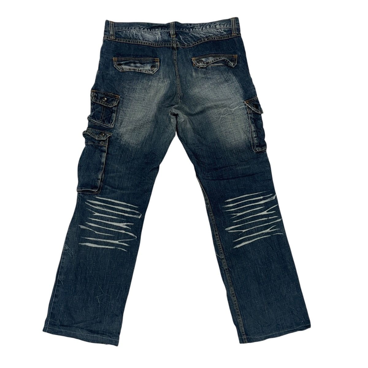 20471120 Vintage Japanese Designer Tactical Distressed Denim Size US 35 - 6 Thumbnail