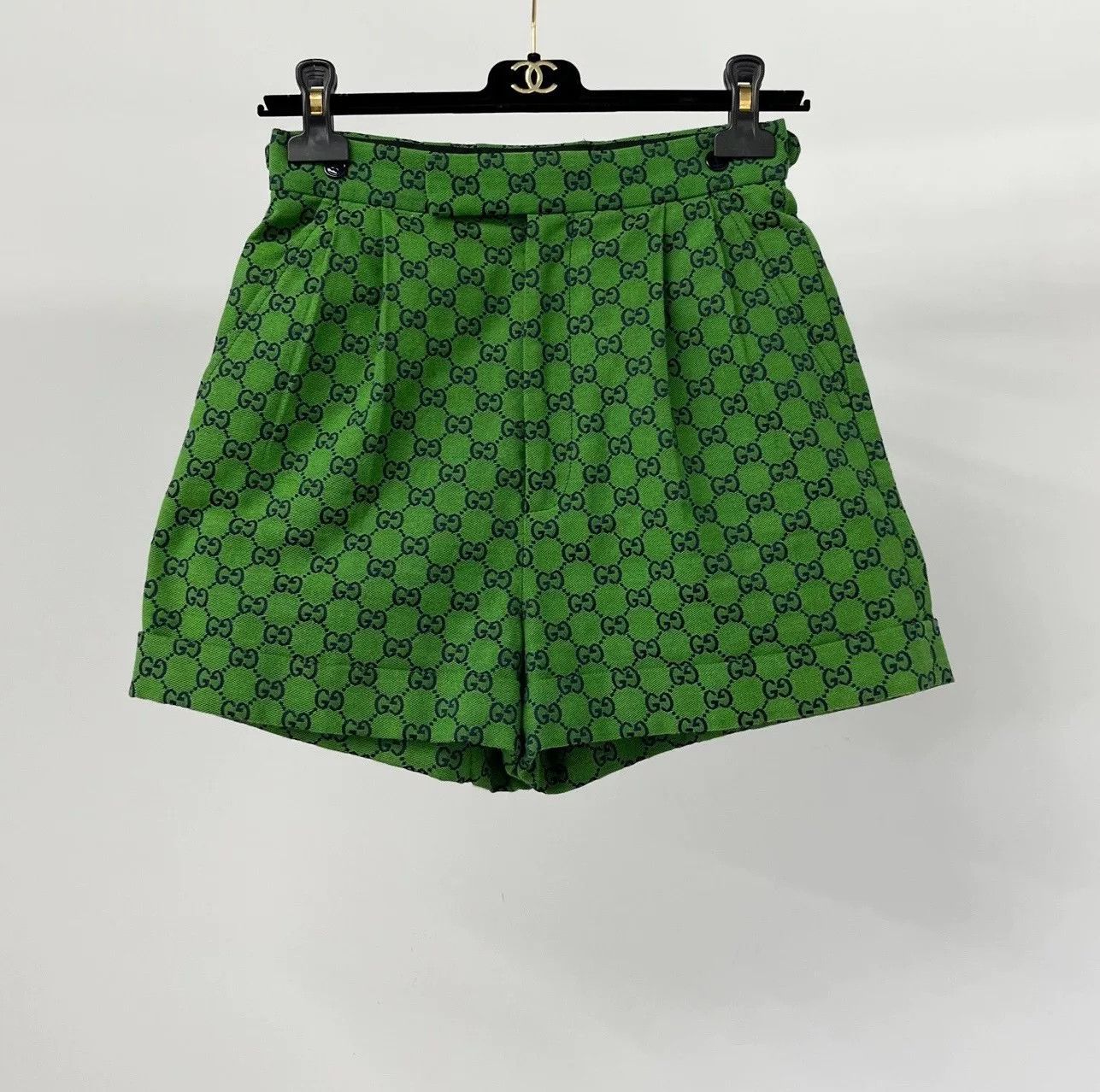 Gucci Gucci Green All-Logo Shorts Size 36" / US 14 / IT 50 - 1 Thumbnail